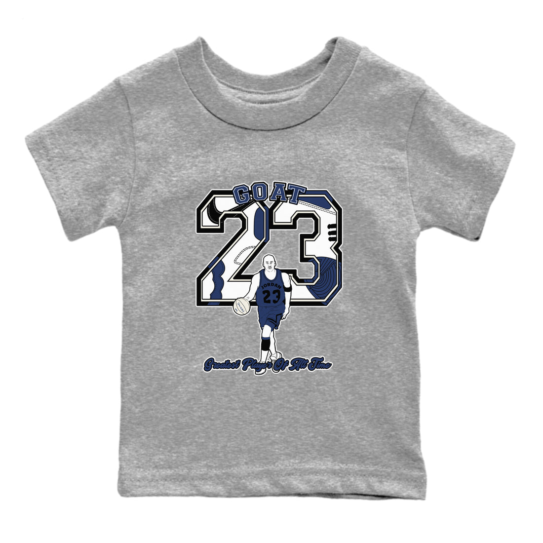 Goat Player snkmatch Tees Kids - Air Jordan 1 Midnight Navy