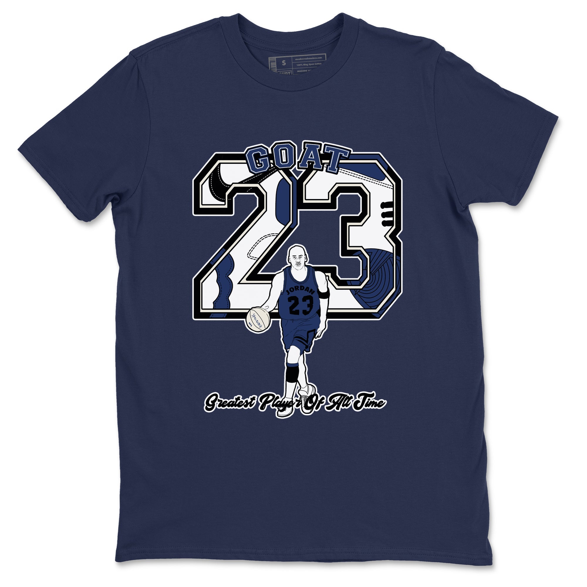 Goat Player snkmatch Tees - Air Jordan 1 Midnight Navy