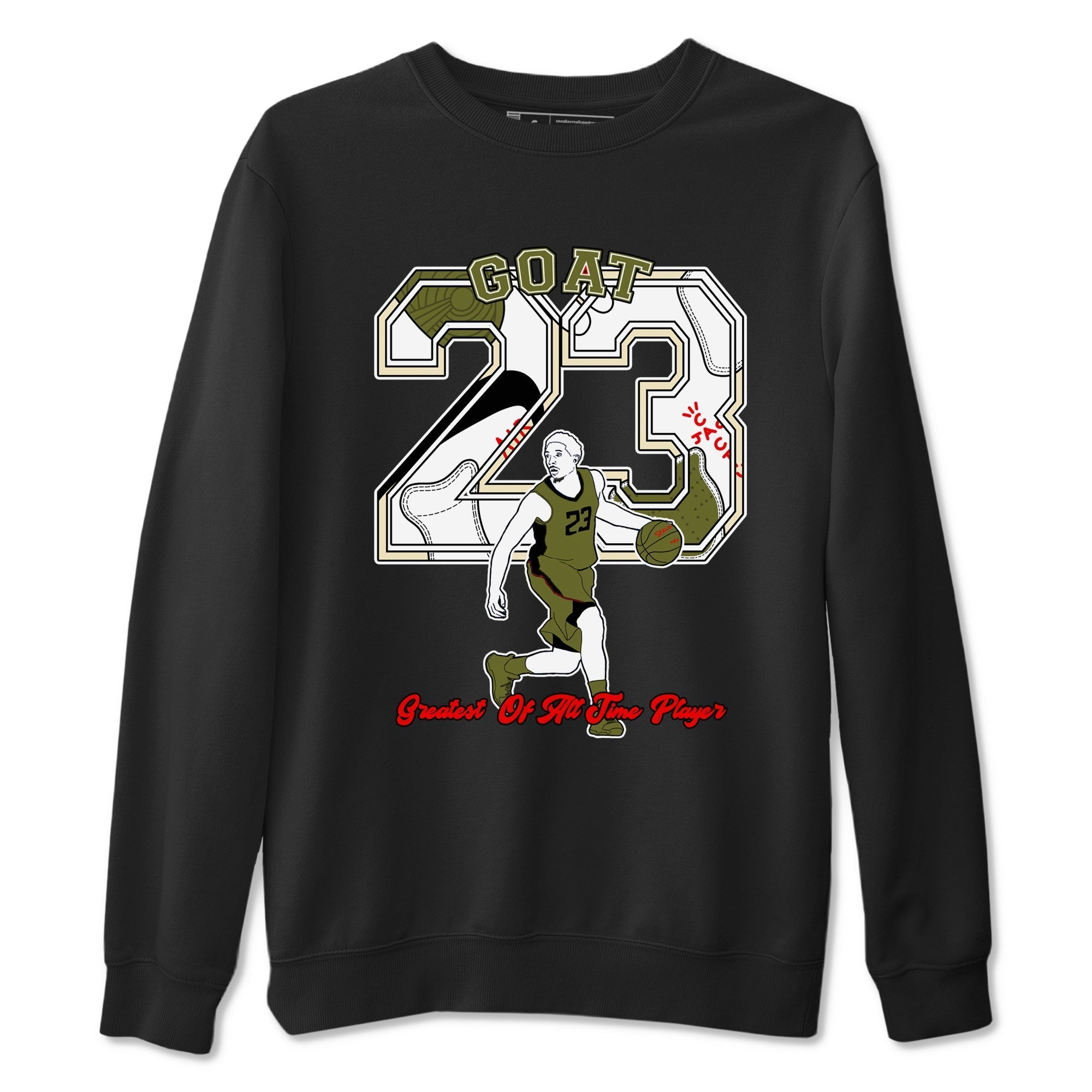 Goat Player snkmatch Tees - Air Jordan 1 Travis Scott Medium Olive
