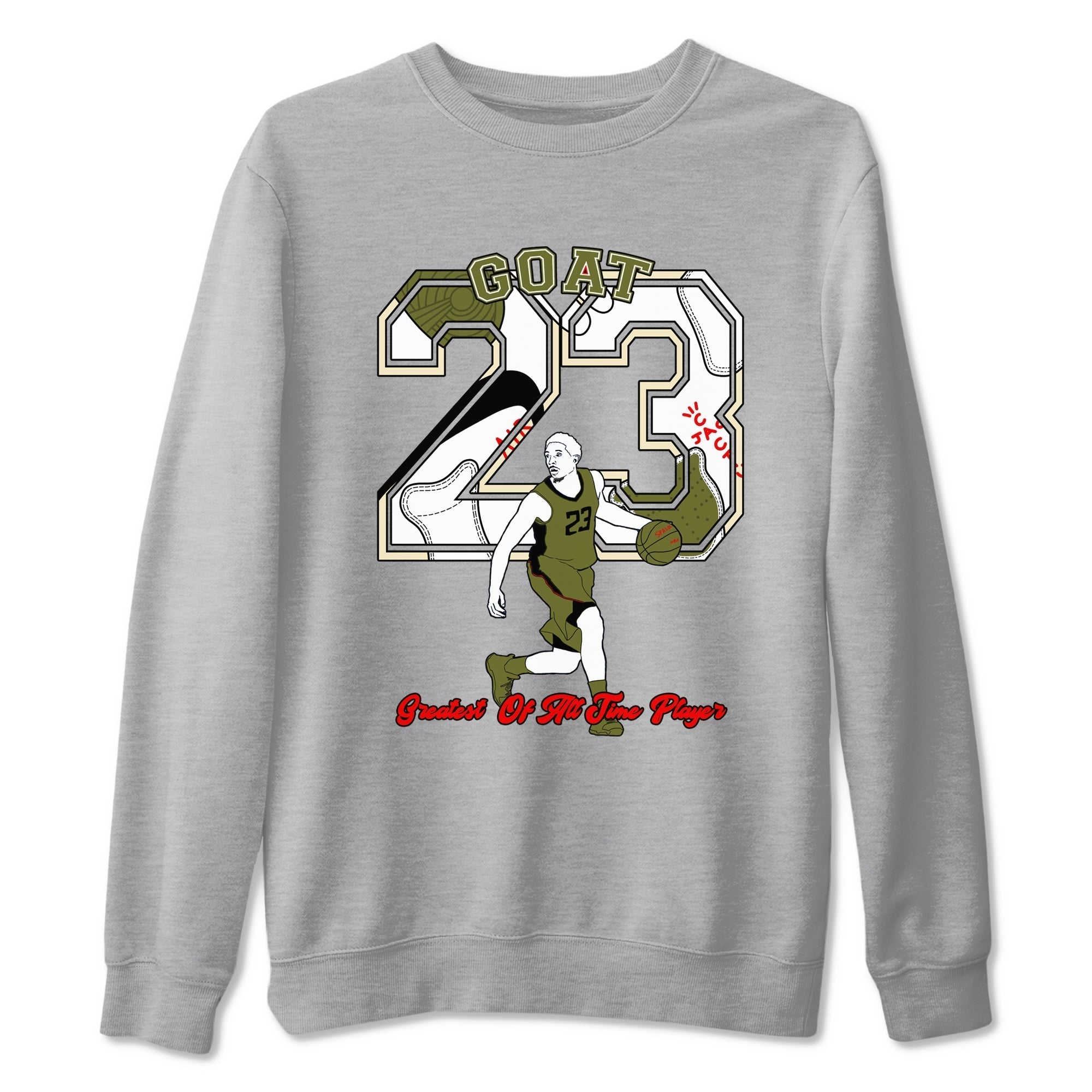Goat Player snkmatch Tees - Air Jordan 1 Travis Scott Medium Olive