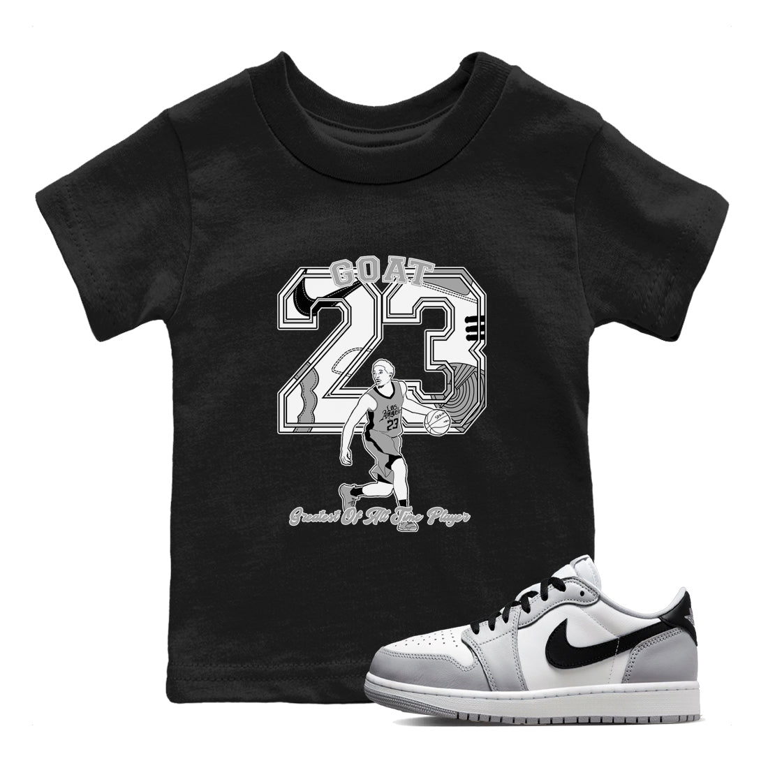 Goat Player snkmatch Tees Kids - Air Jordan 1 Wolf Grey