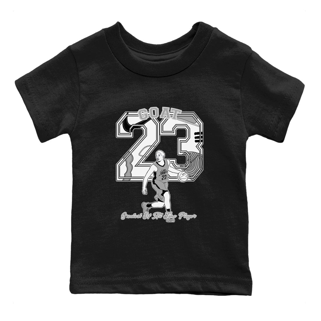 Goat Player snkmatch Tees Kids - Air Jordan 1 Wolf Grey