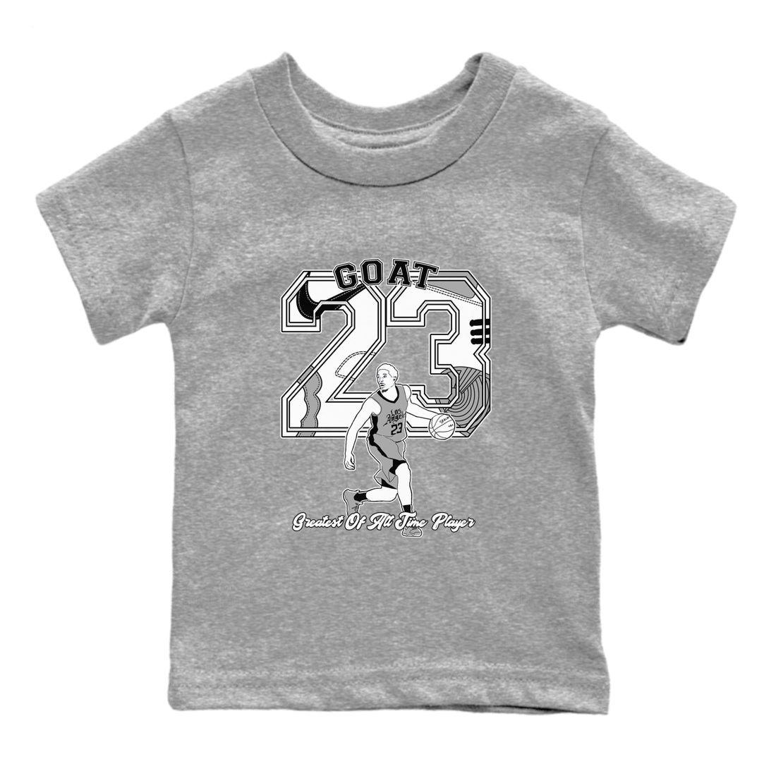 Goat Player snkmatch Tees Kids - Air Jordan 1 Wolf Grey