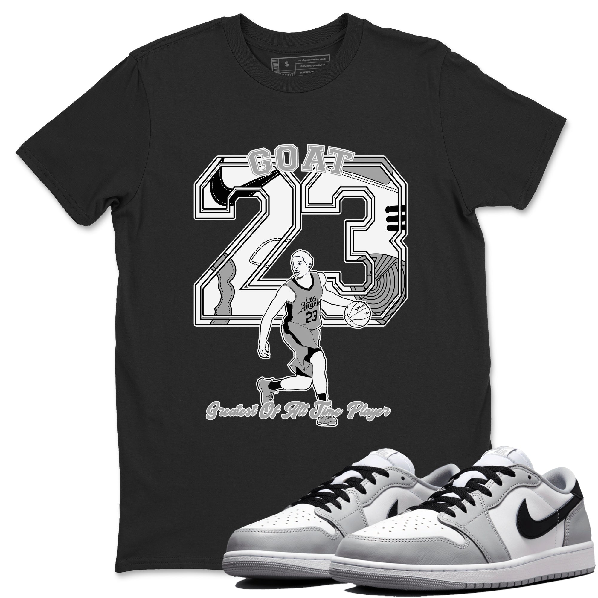 Goat Player snkmatch Tees - Air Jordan 1 Wolf Grey