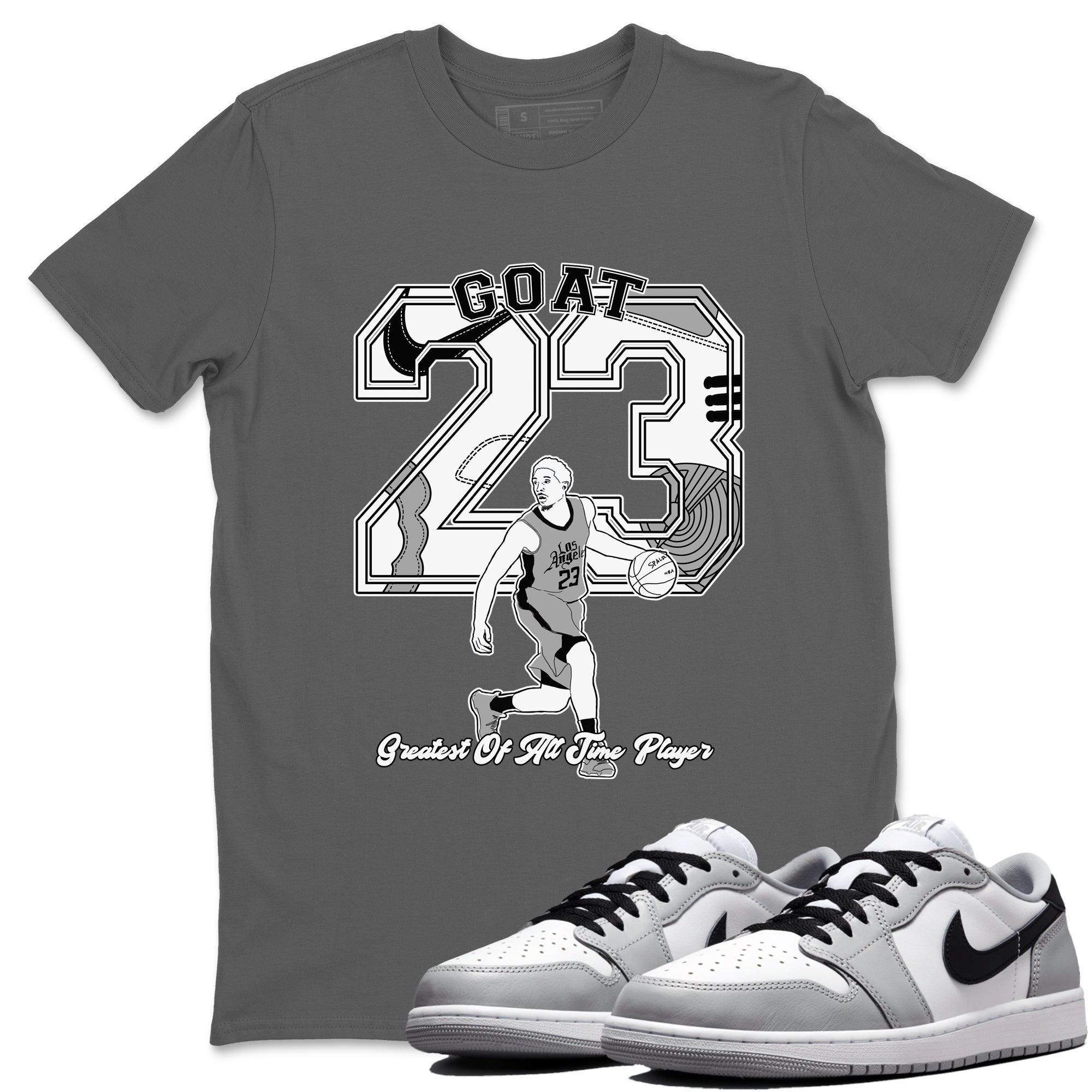 Goat Player snkmatch Tees - Air Jordan 1 Wolf Grey
