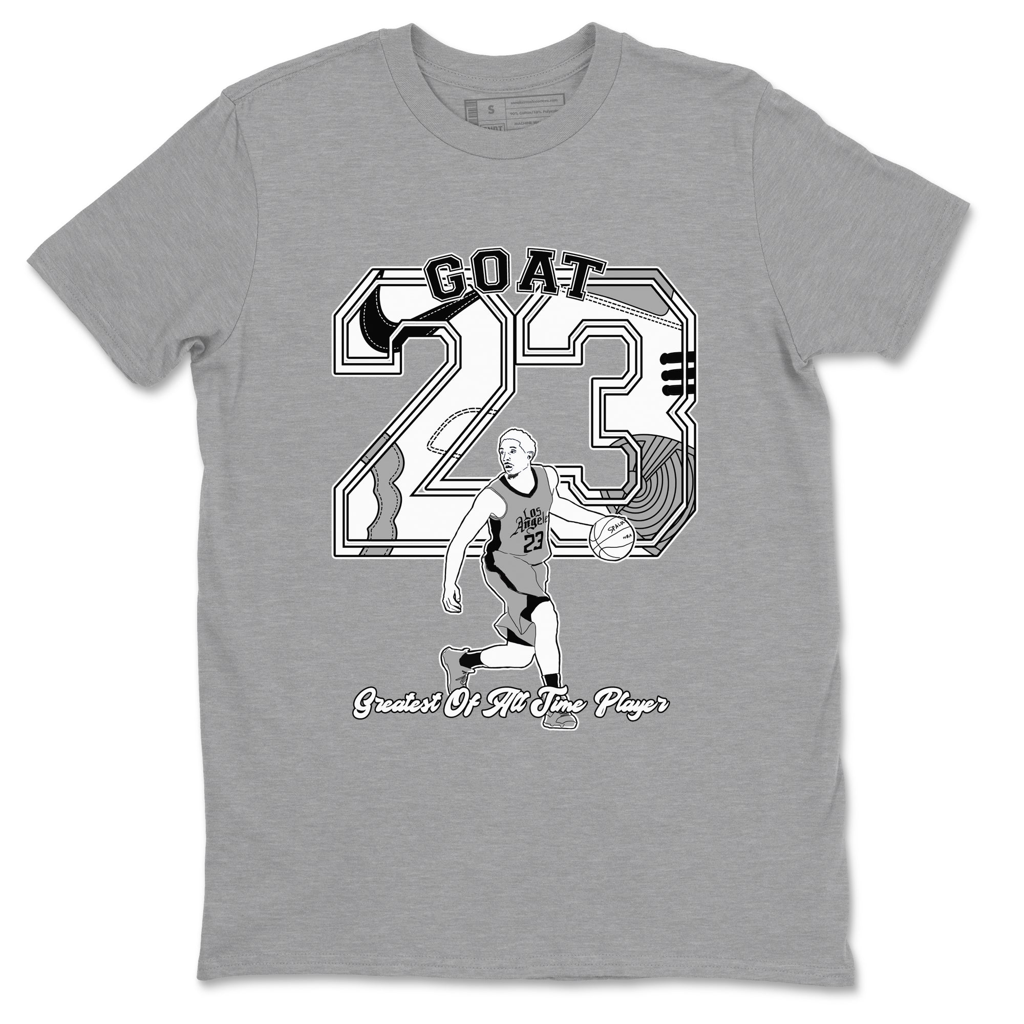 Goat Player snkmatch Tees - Air Jordan 1 Wolf Grey