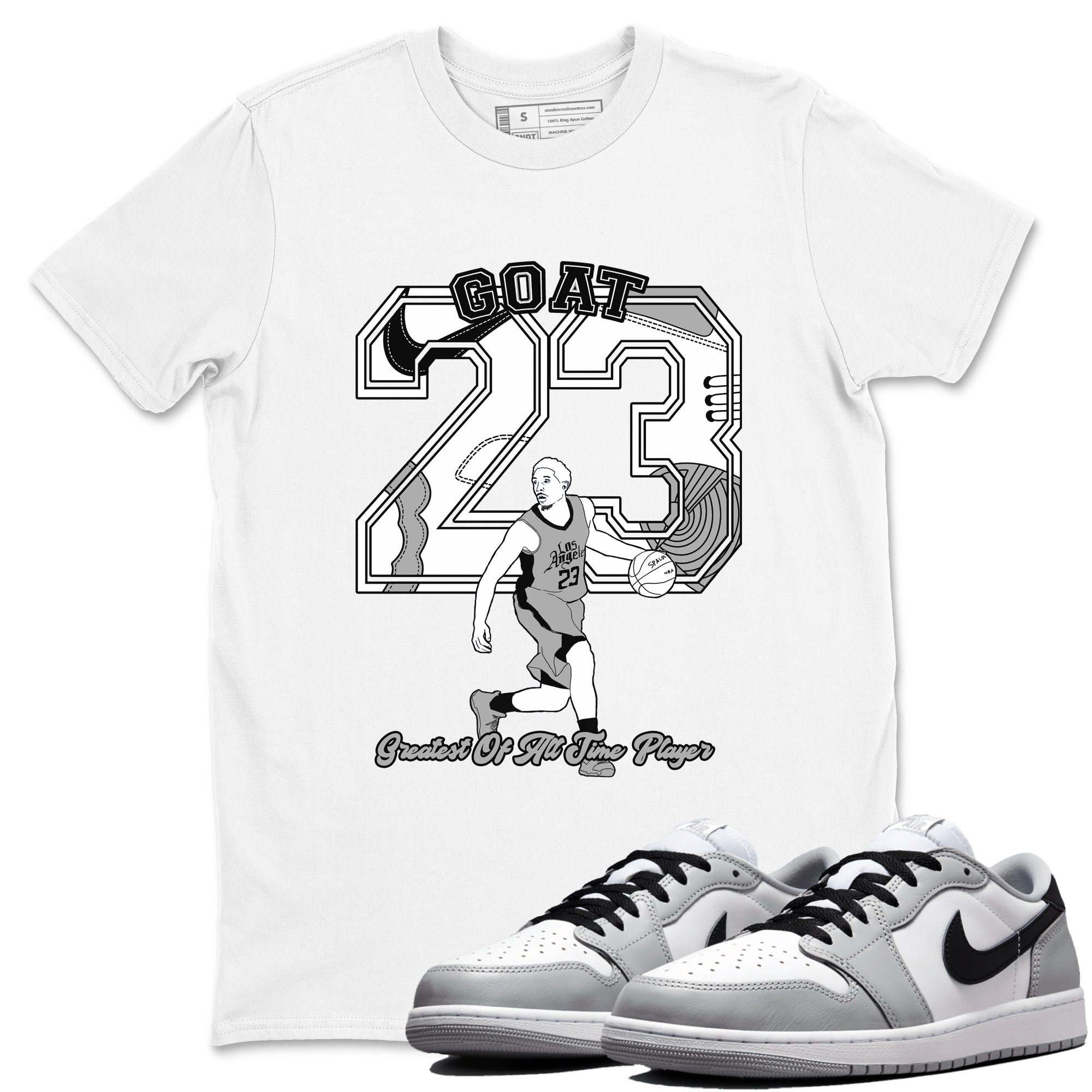 Goat Player snkmatch Tees - Air Jordan 1 Wolf Grey