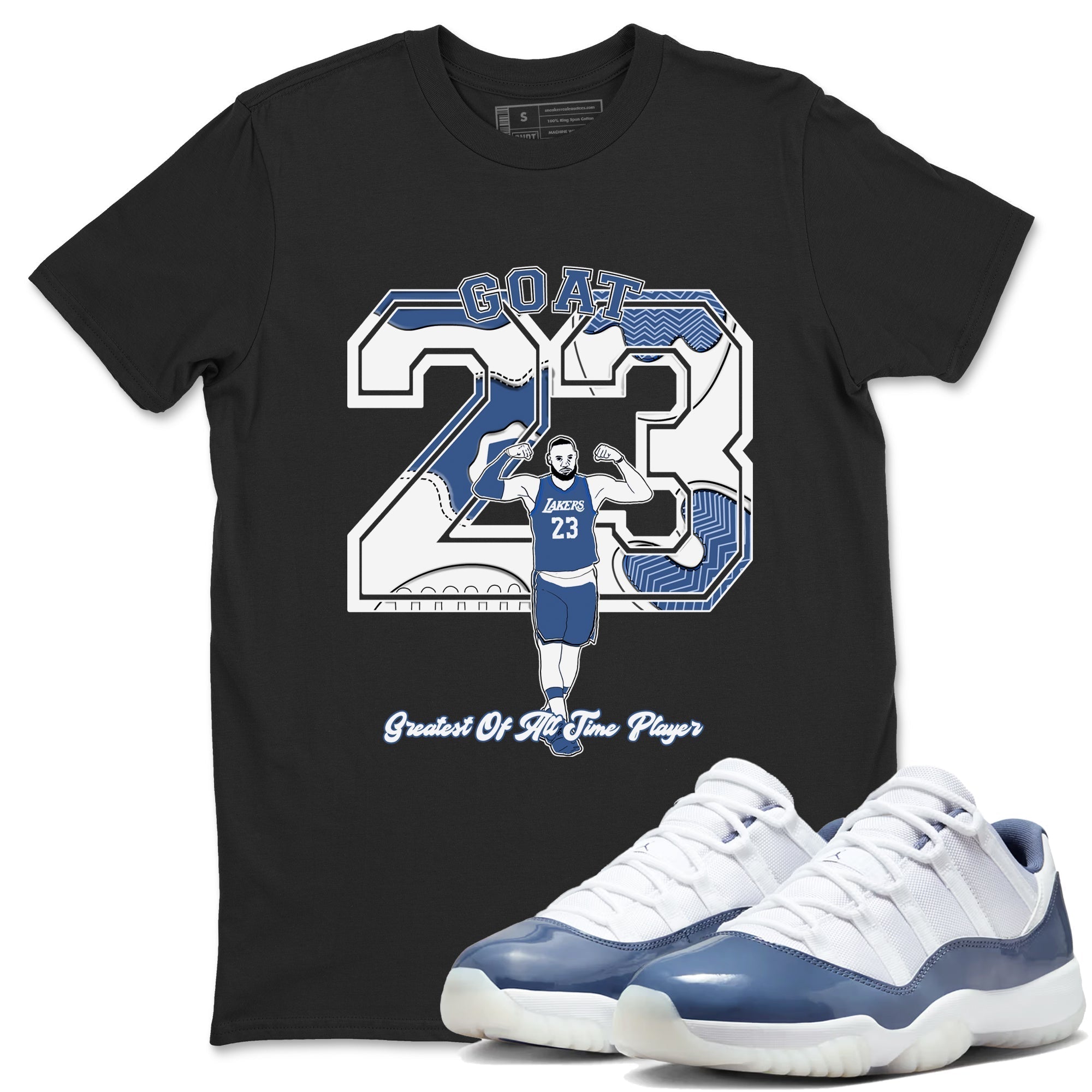 Goat Player snkmatch Tees - Air Jordan 11 Diffused Blue