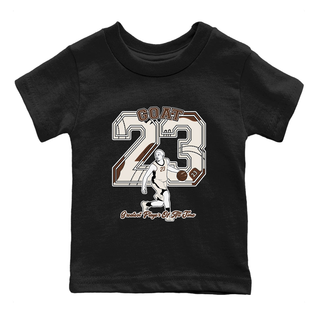 Goat Player snkmatch Tees Kids - Air Jordan 12 Baroque Brown
