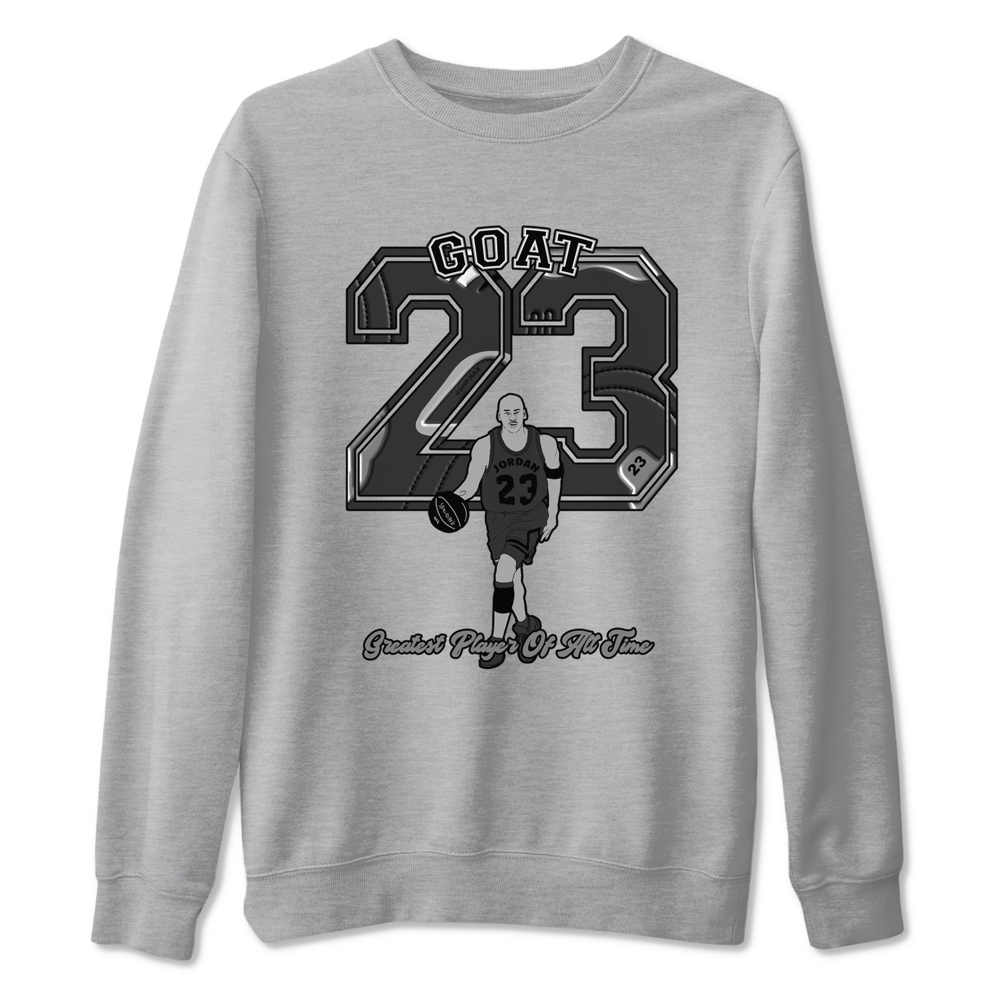 Goat Player snkmatch Tees - Air Jordan 12 Black Wolf Grey