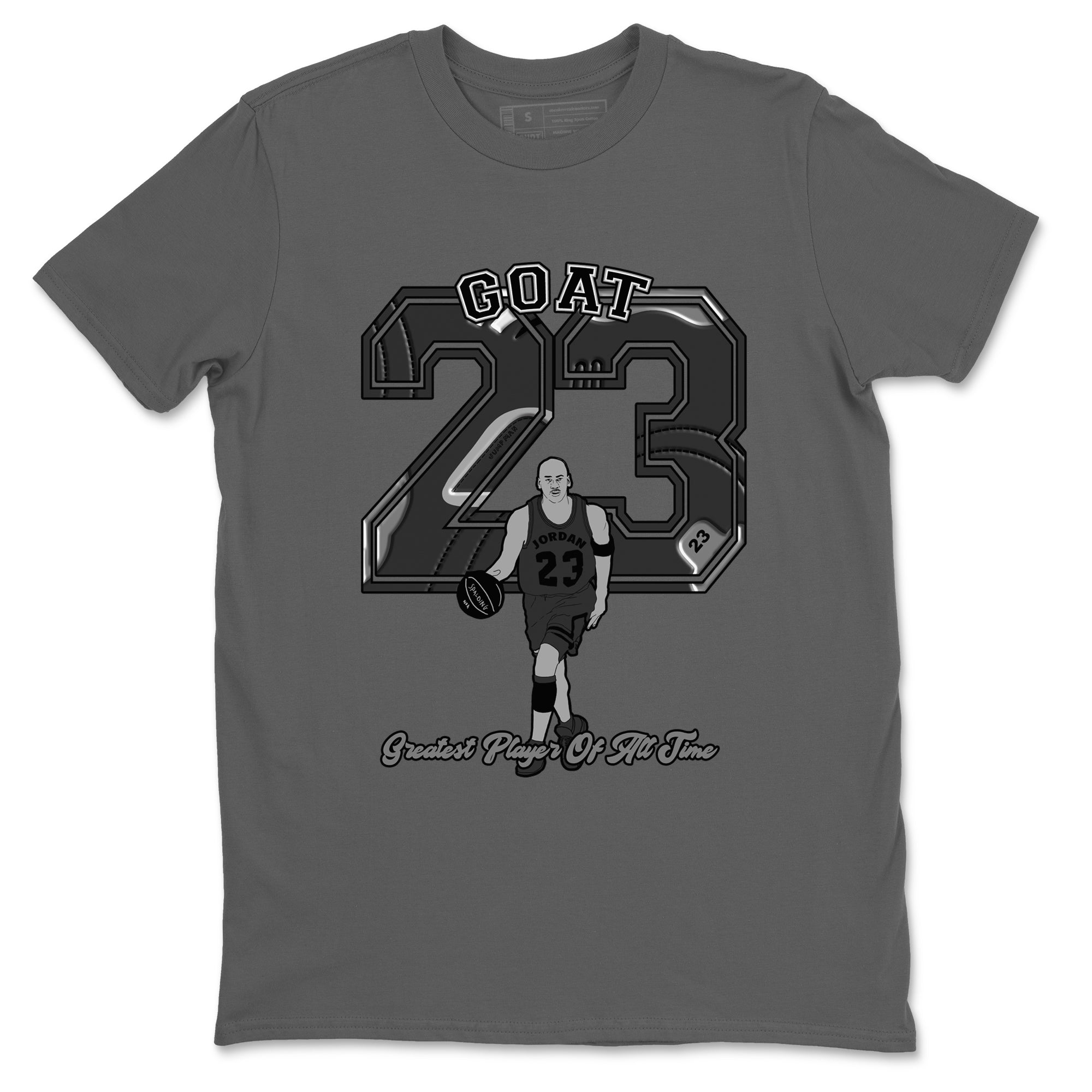 Goat Player snkmatch Tees - Air Jordan 12 Black Wolf Grey