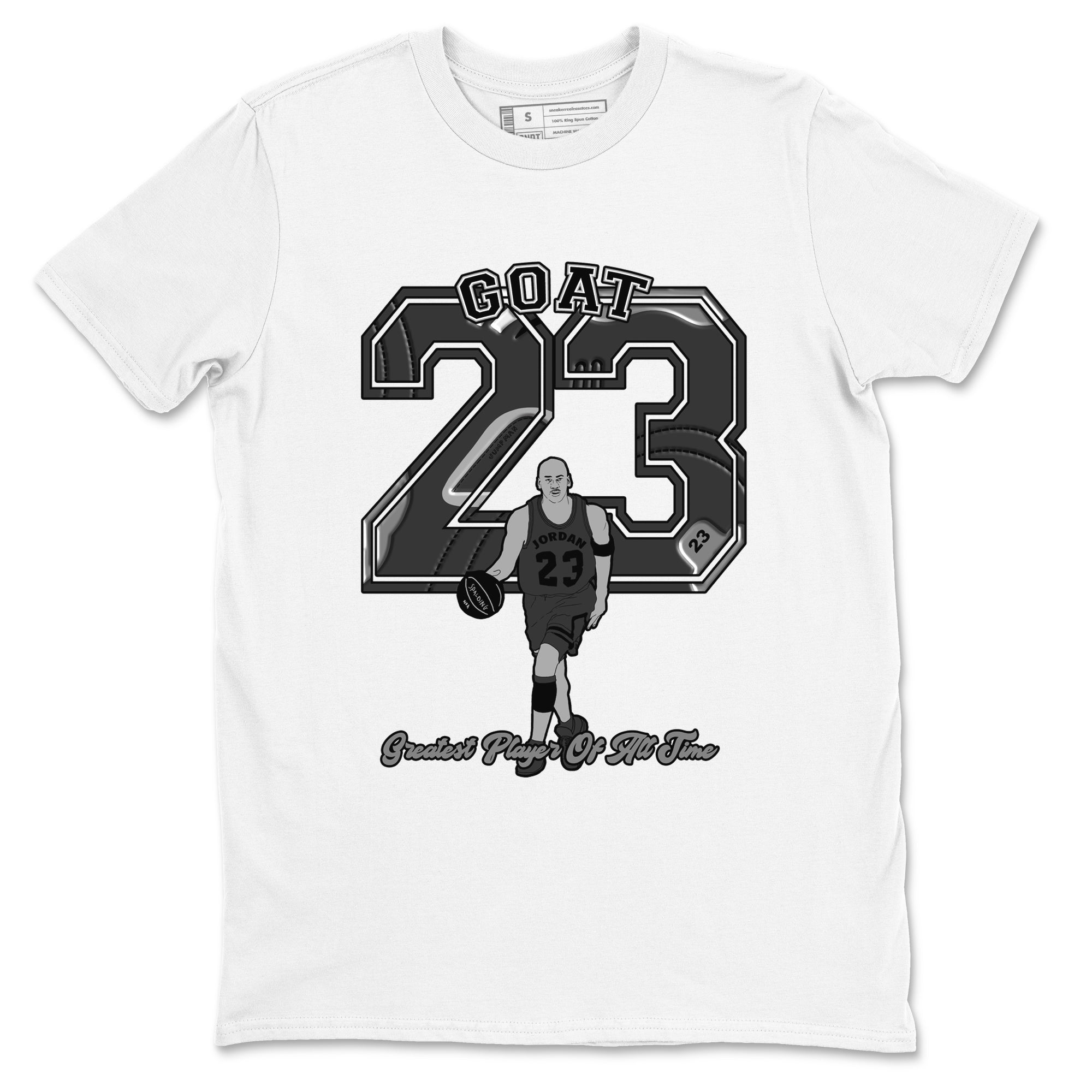 Goat Player snkmatch Tees - Air Jordan 12 Black Wolf Grey