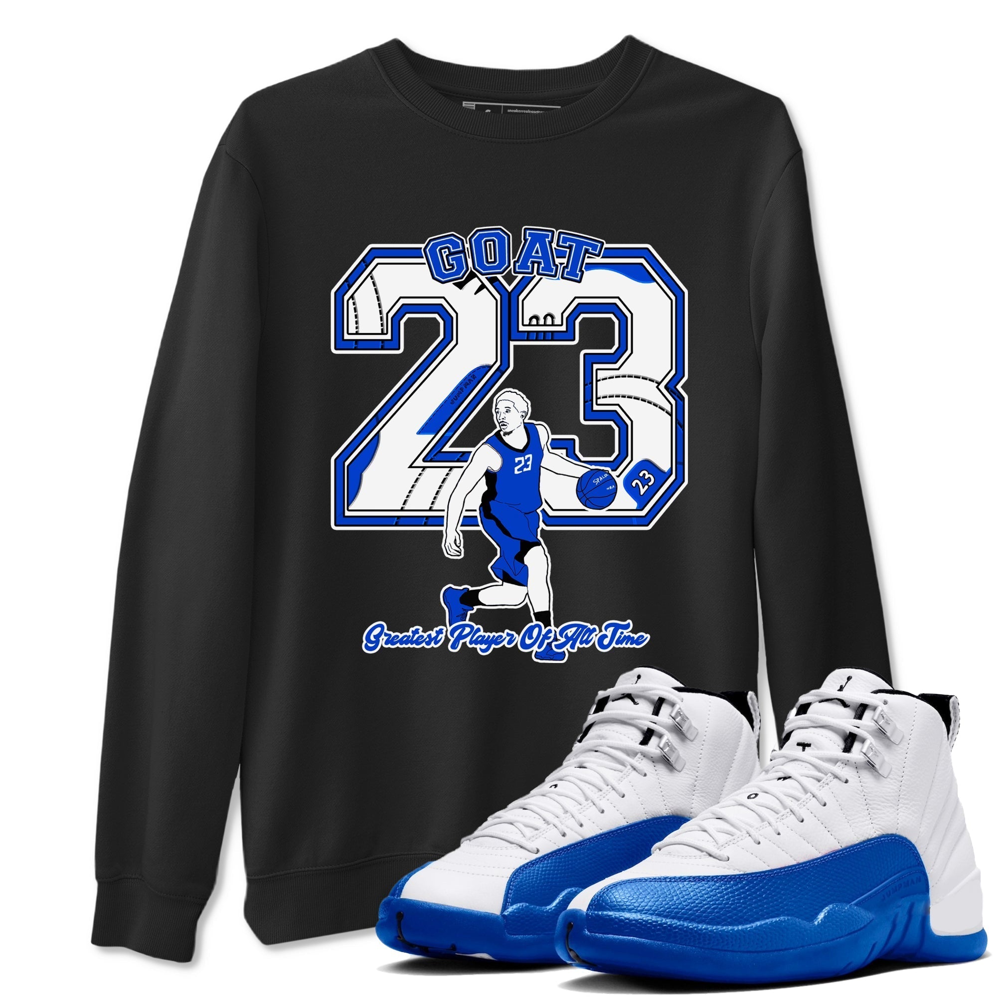 Goat Player snkmatch Tees - Air Jordan 12 Blueberry