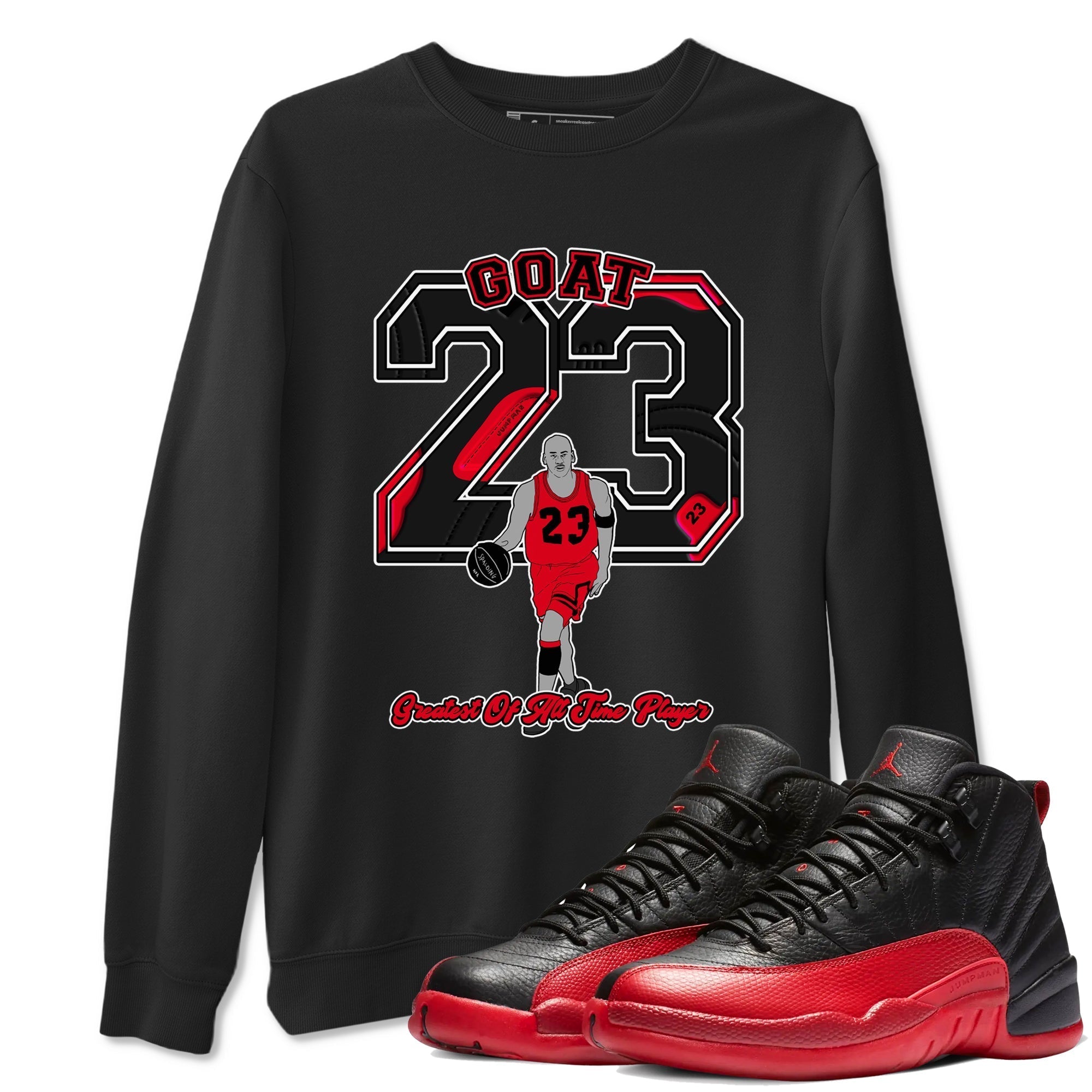 Goat Player snkmatch Tees - Air Jordan 12 Flu Game