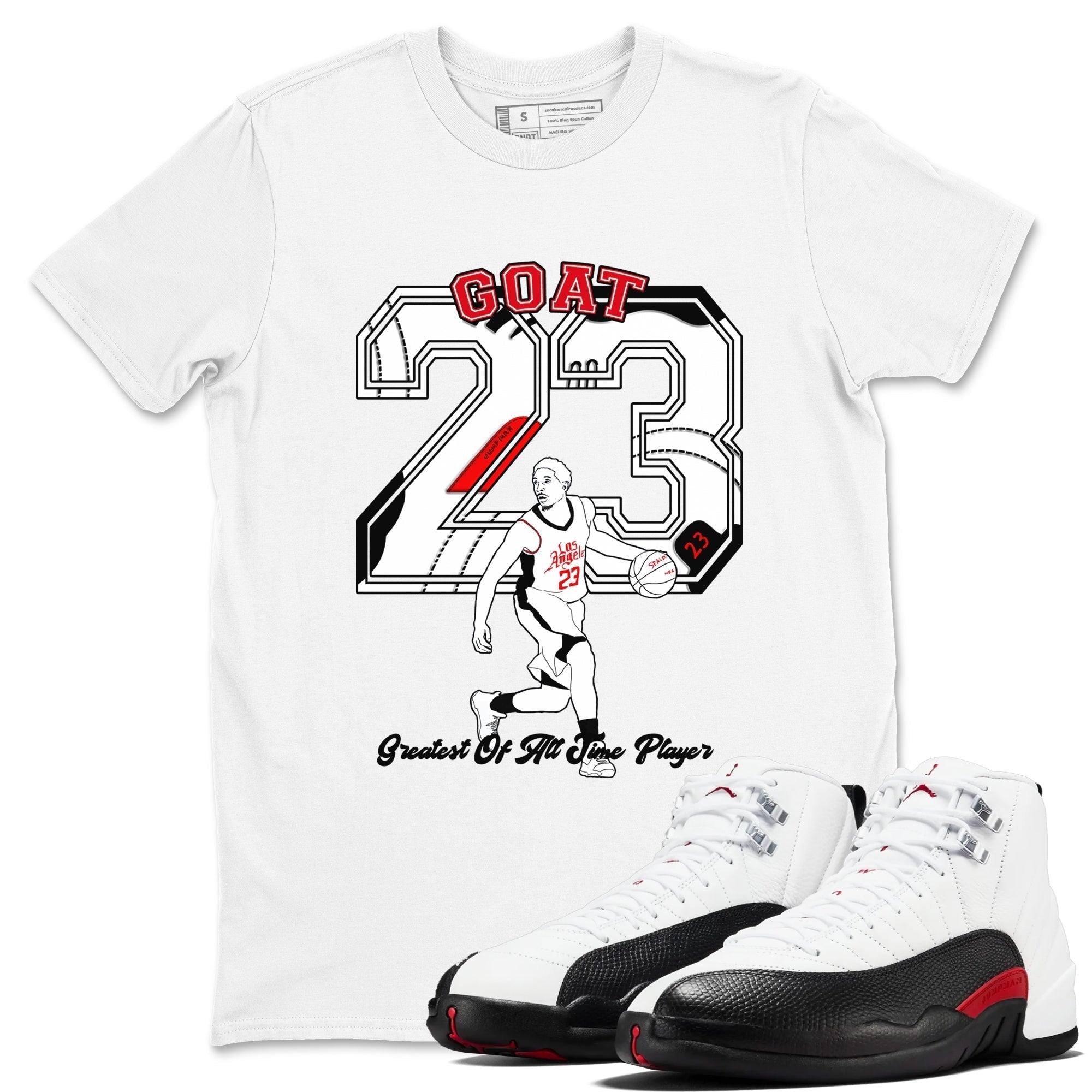 Goat Player snkmatch Tees - Air Jordan 12 Taxi Flip