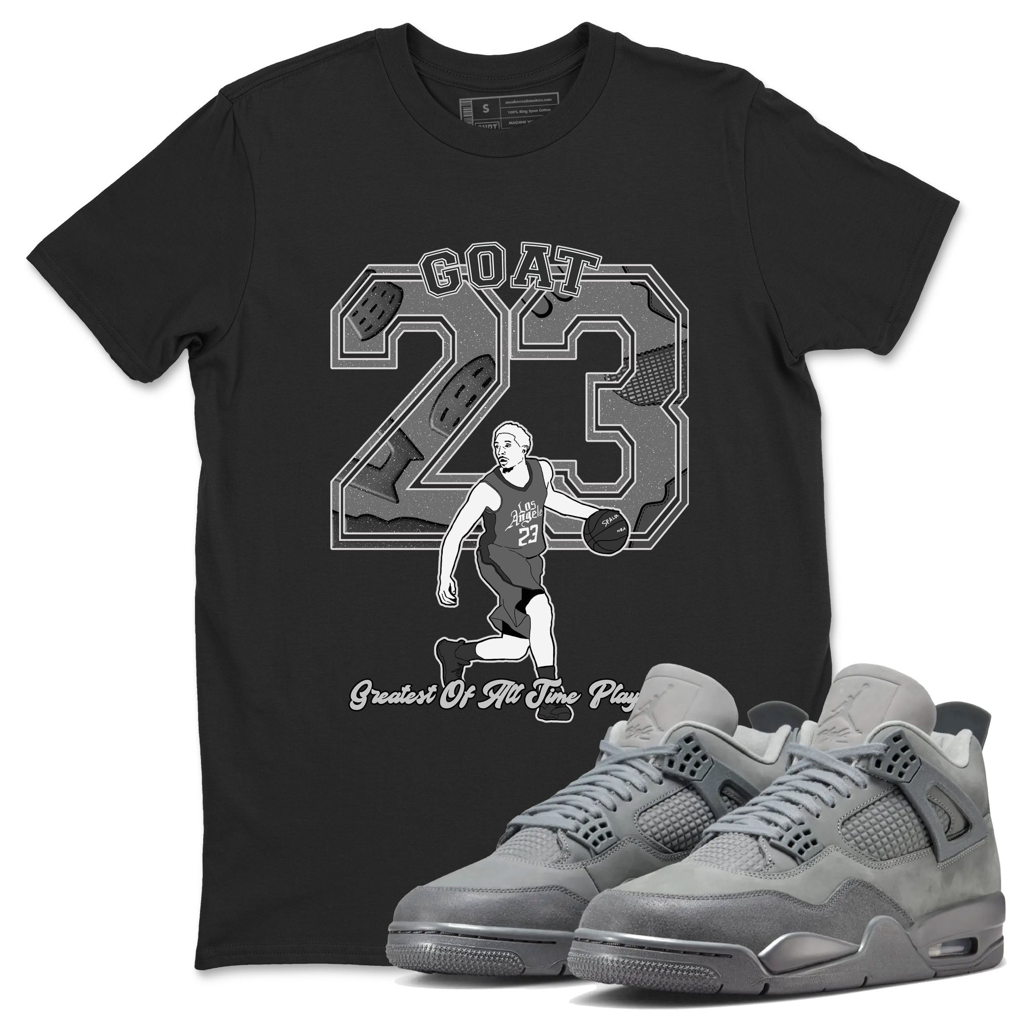 Goat Player snkmatch Tees - Air Jordan 4 Wet Cement