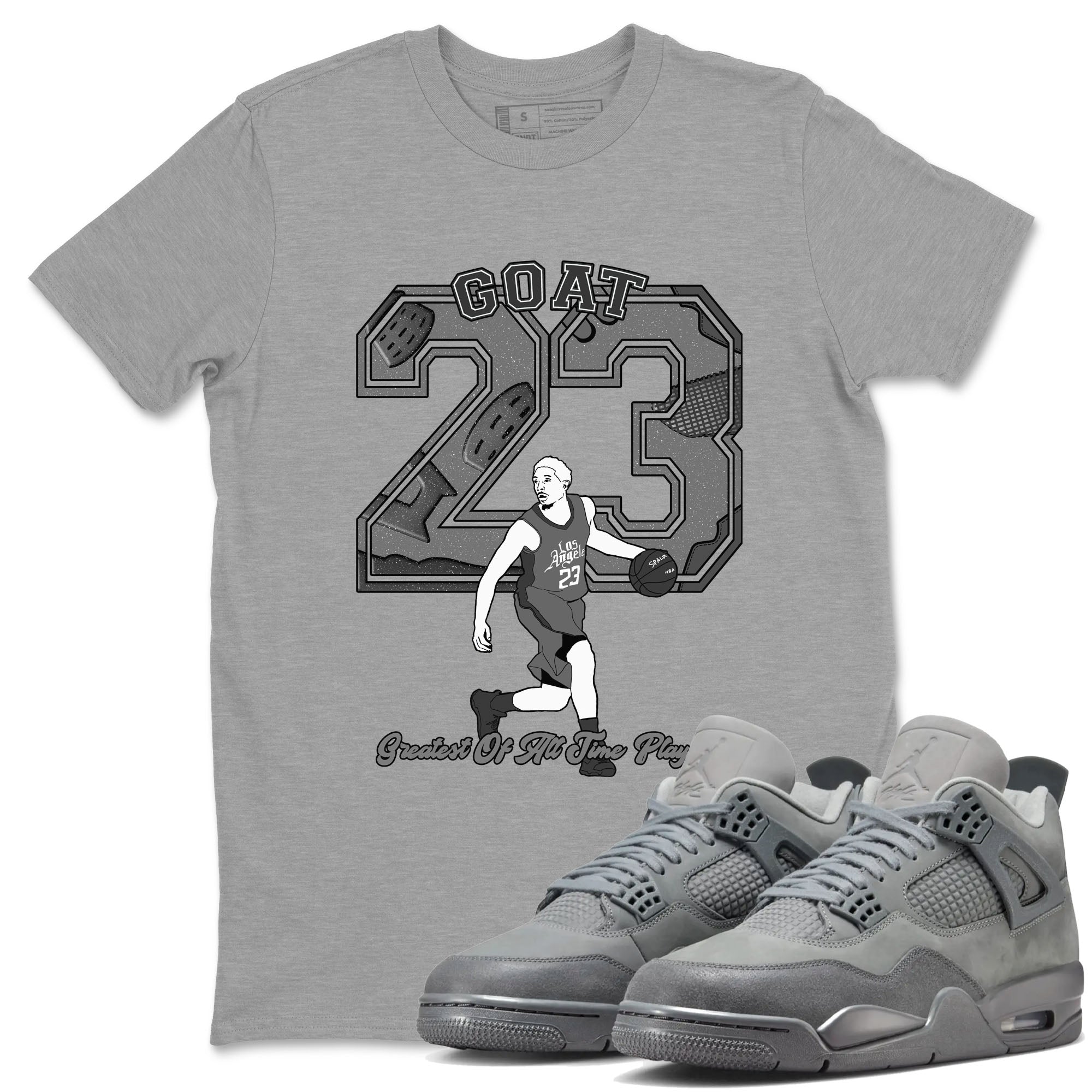 Goat Player snkmatch Tees - Air Jordan 4 Wet Cement