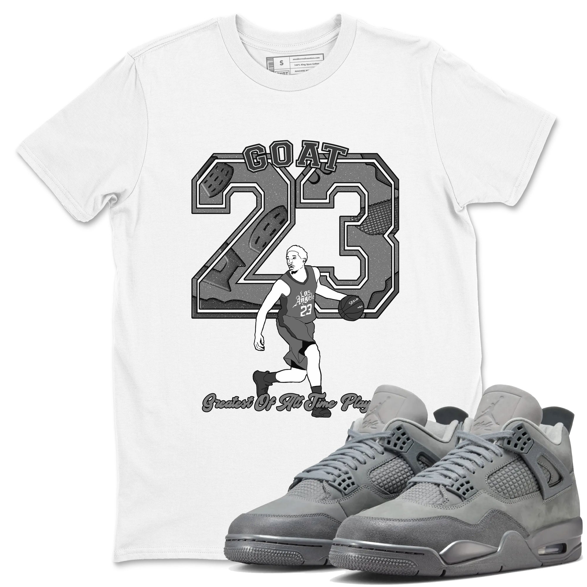 Goat Player snkmatch Tees - Air Jordan 4 Wet Cement