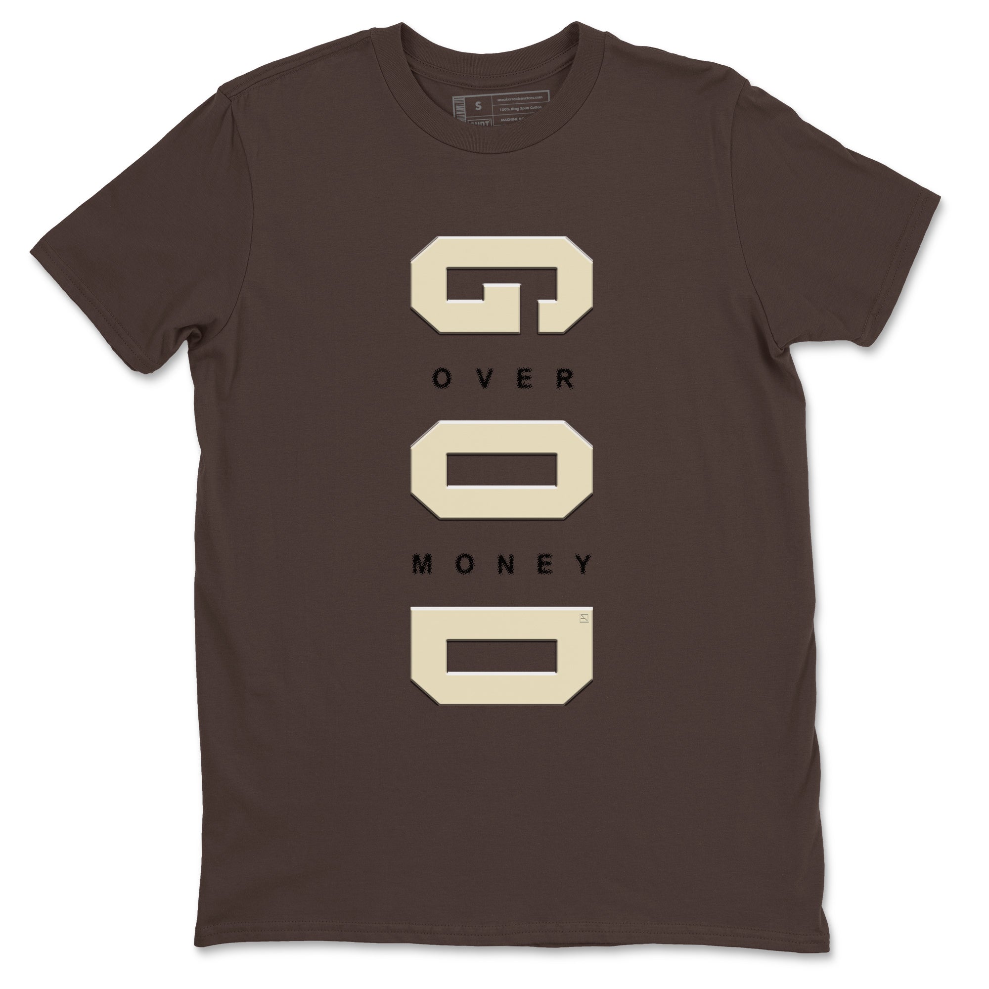God Over Money snkmatch Tees - Air Jordan 1 Mocha