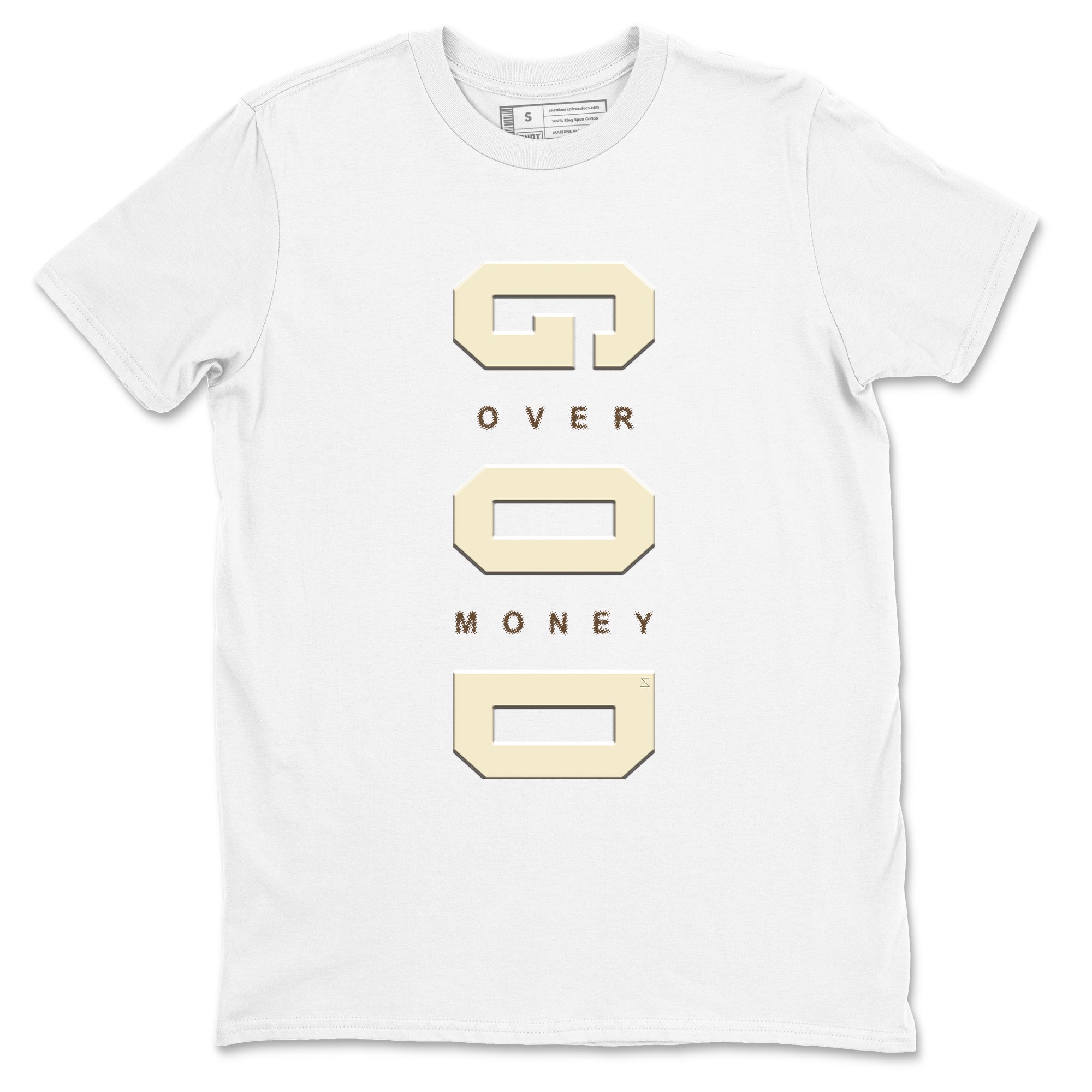 God Over Money snkmatch Tees - Air Jordan 1 Mocha