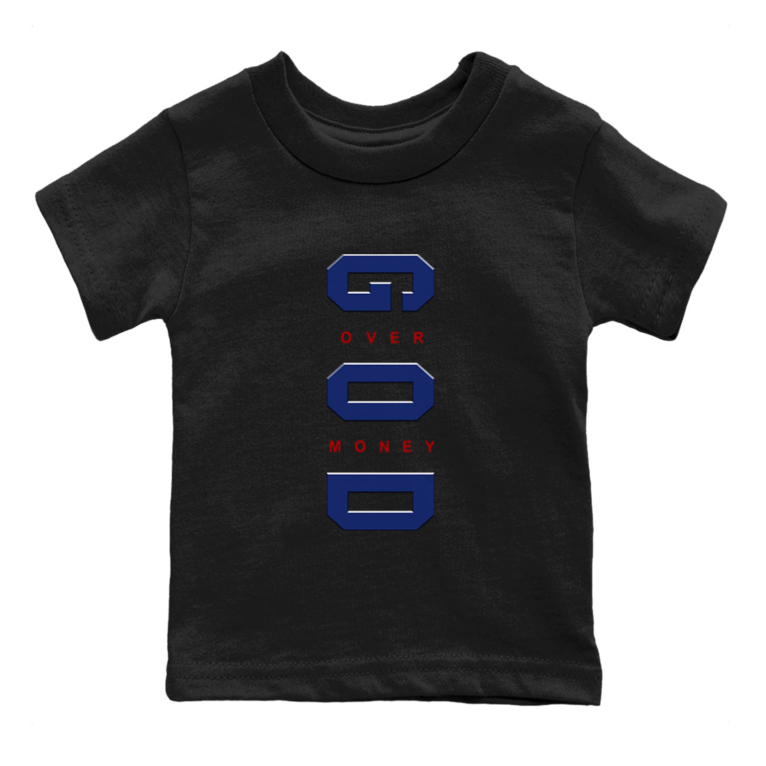 God Over Money snkmatch Tees Kids - Air Jordan 1 Rare Air