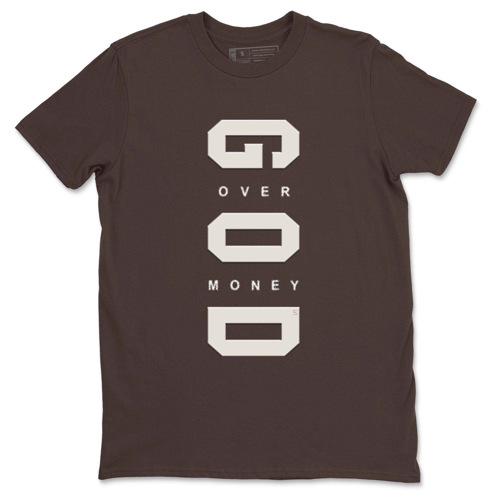 God Over Money snkmatch Tees - Air Jordan 12 Baroque Brown