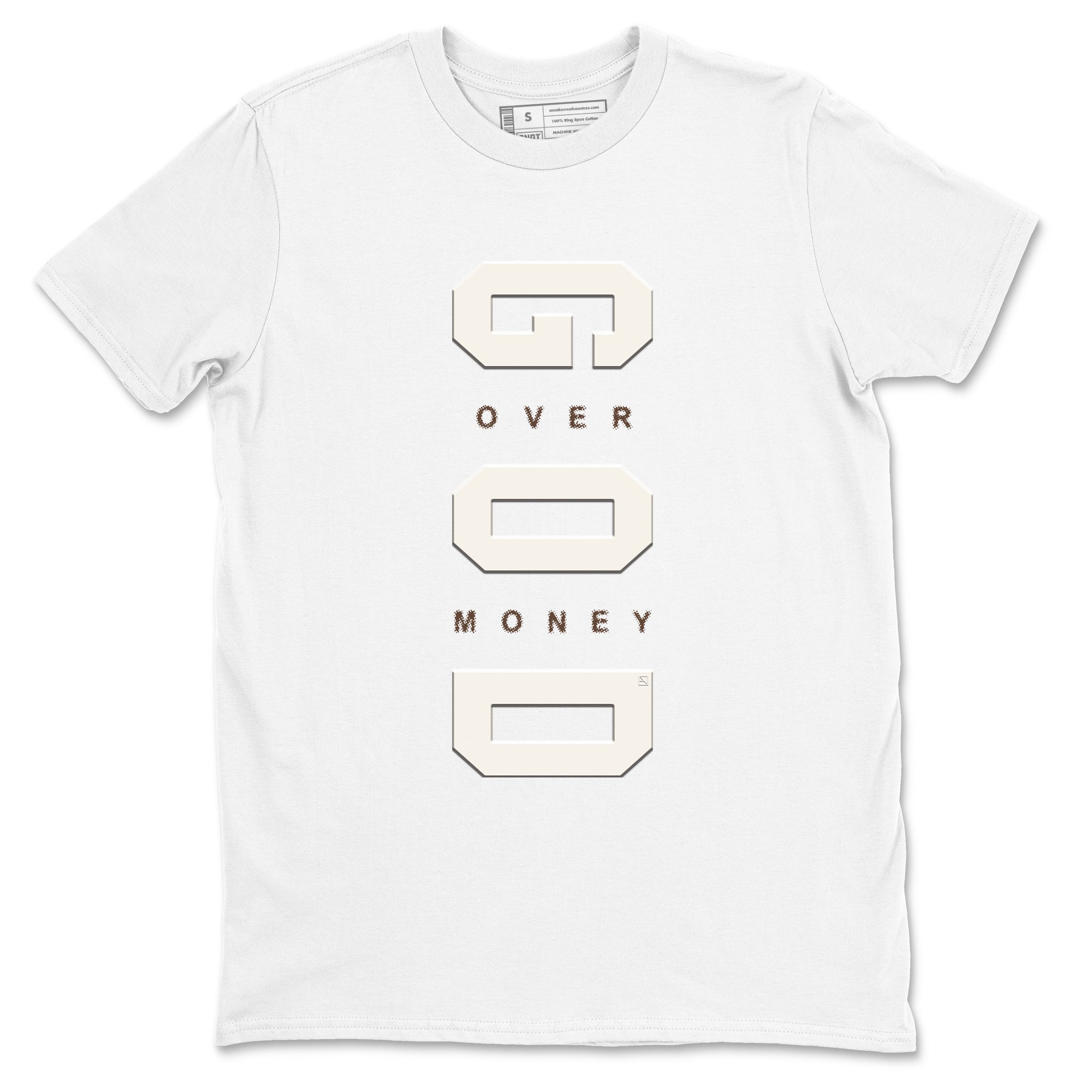 God Over Money snkmatch Tees - Air Jordan 12 Baroque Brown