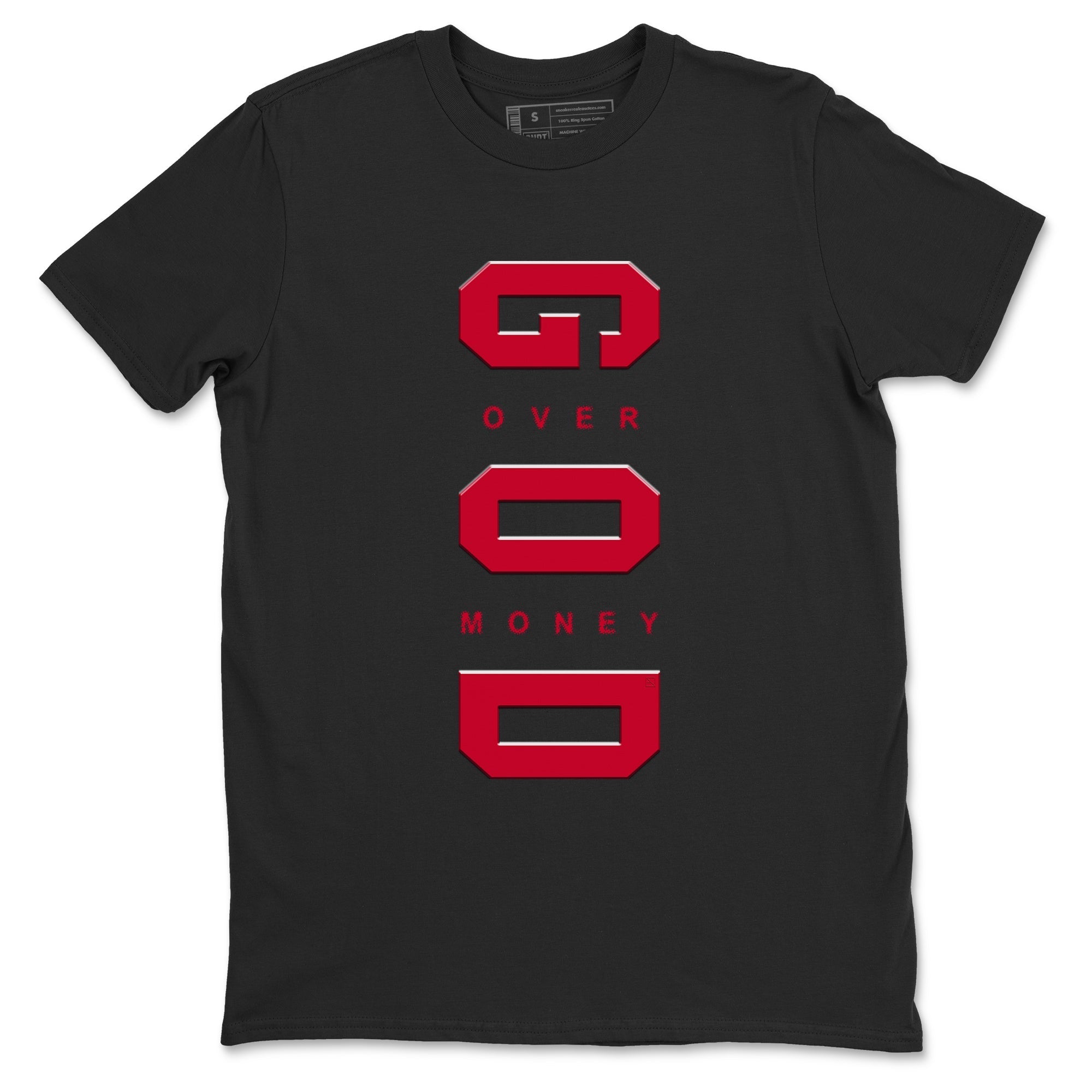 God Over Money snkmatch Tees - Air Jordan 12 Flu Game