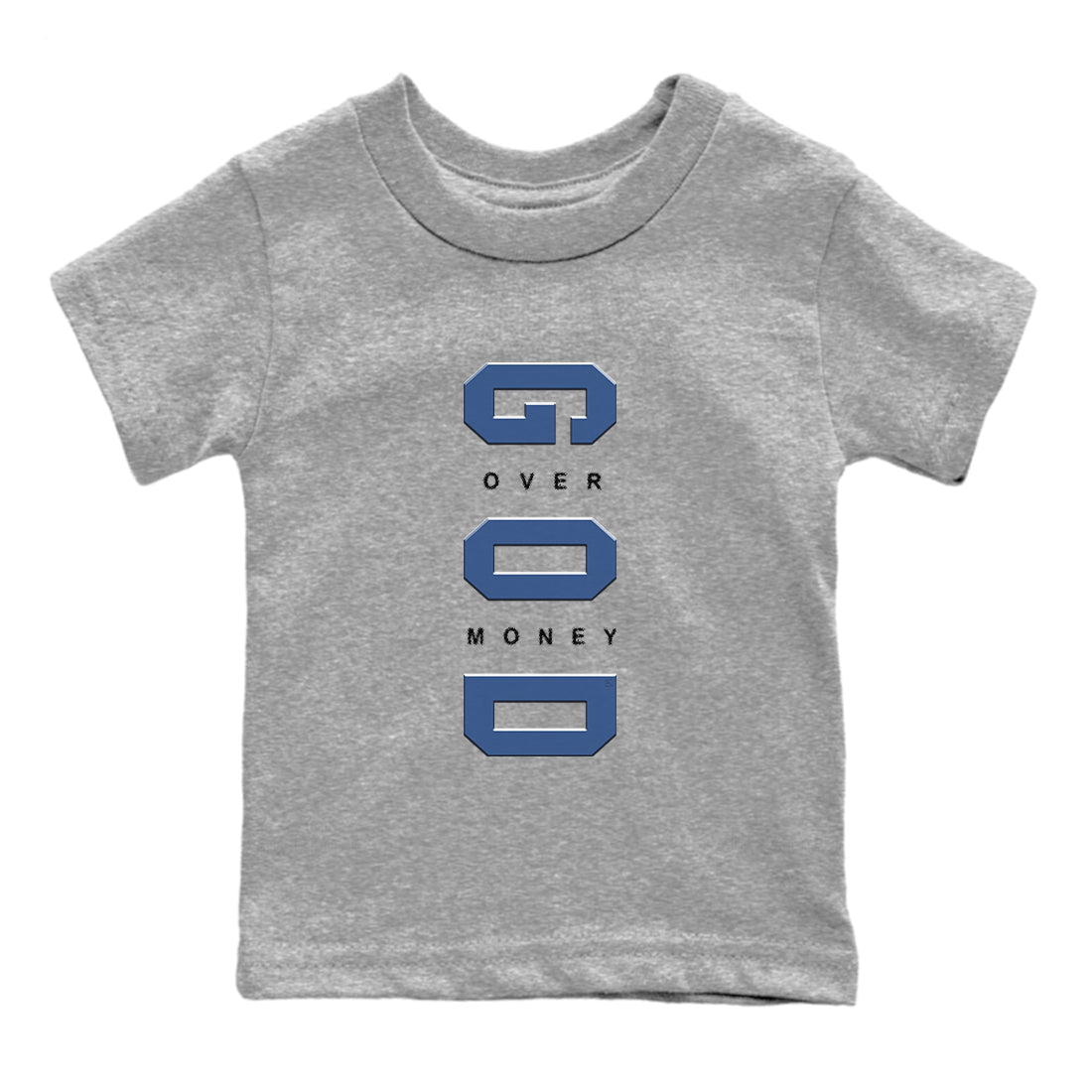 God Over Money snkmatch Tees Kids - Air Jordan 3 A Ma Maniere x Diffused Blue