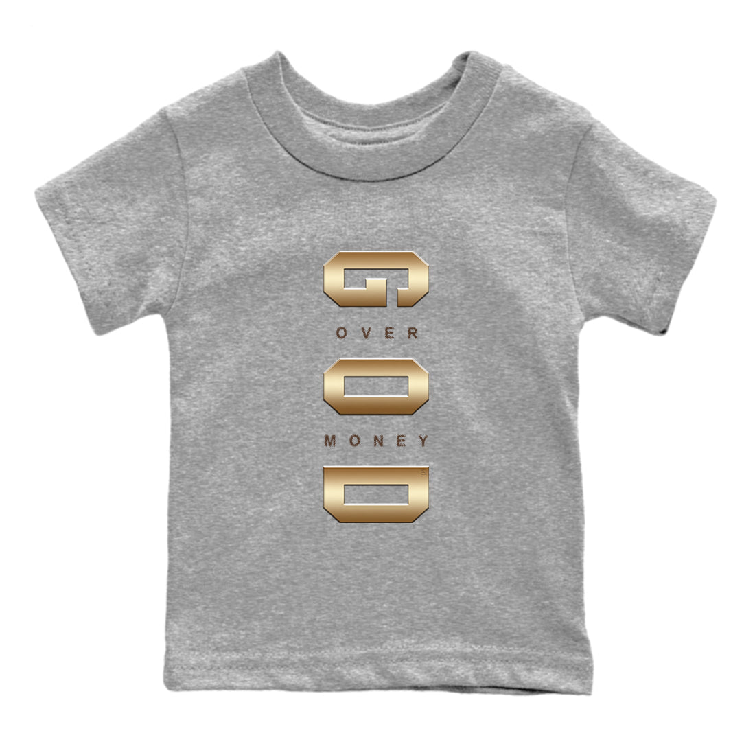 God Over Money snkmatch Tees Kids - Air Jordan 5 Golden Ticket