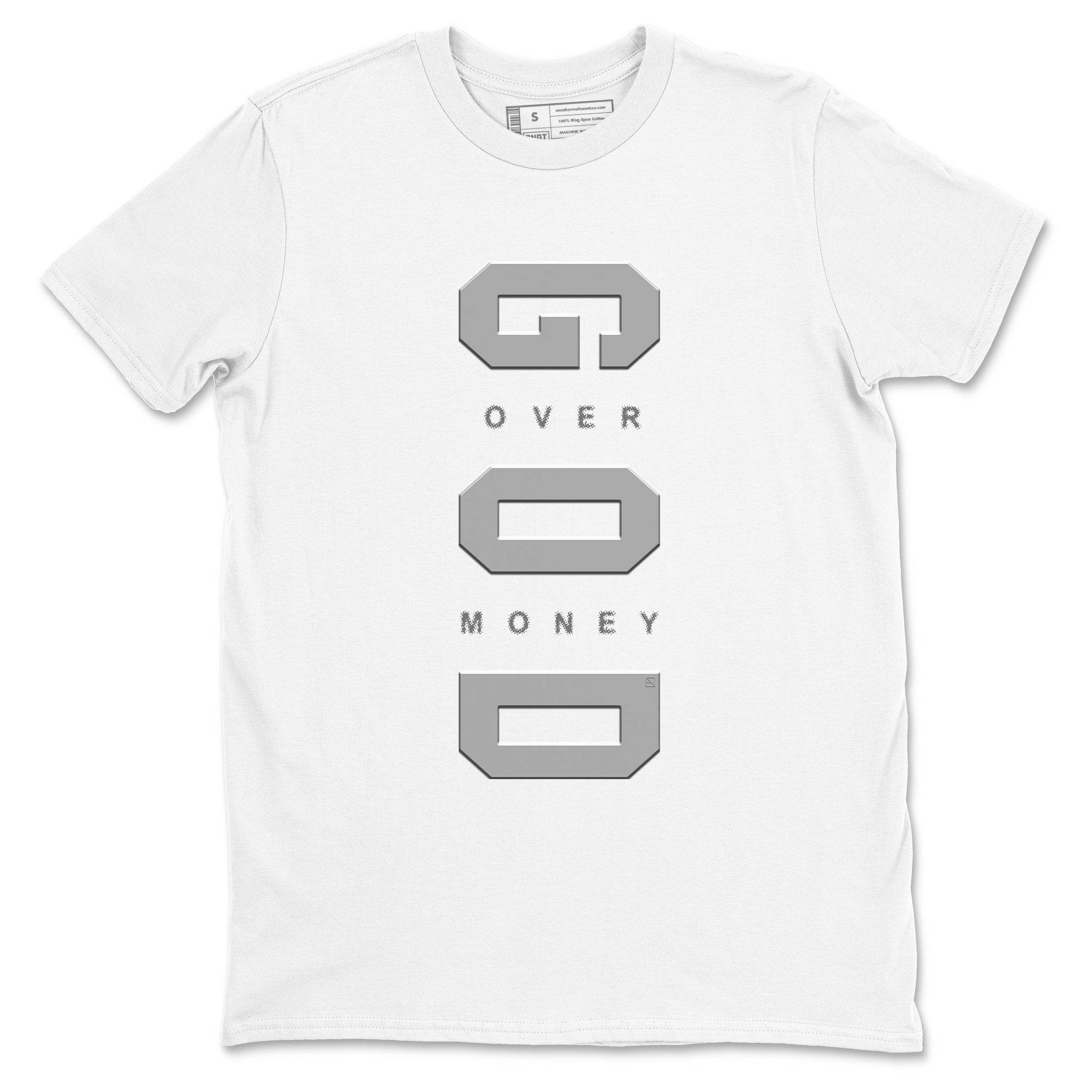 God Over Money snkmatch Tees - Air Jordan 9 Cool Grey