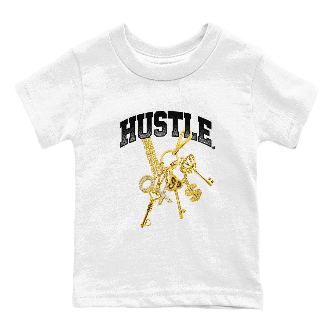 Gold Hustle snkmatch Tees Kids - Air Jordan 1 Black Metallic Gold