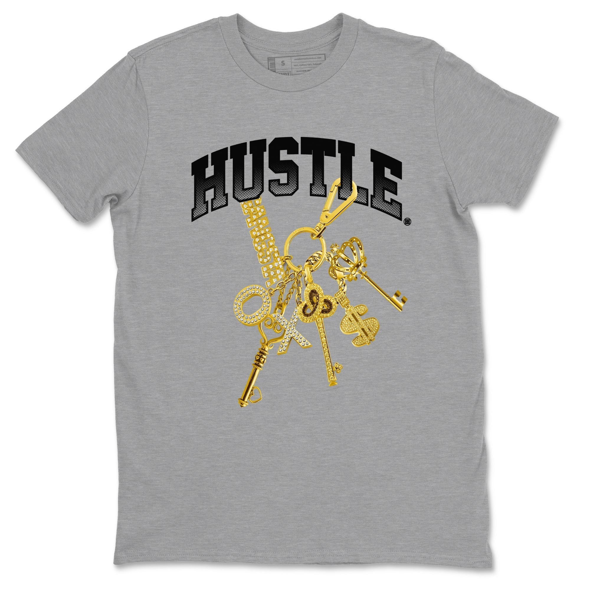 Gold Hustle snkmatch Tees - Air Jordan 1 Black Metallic Gold