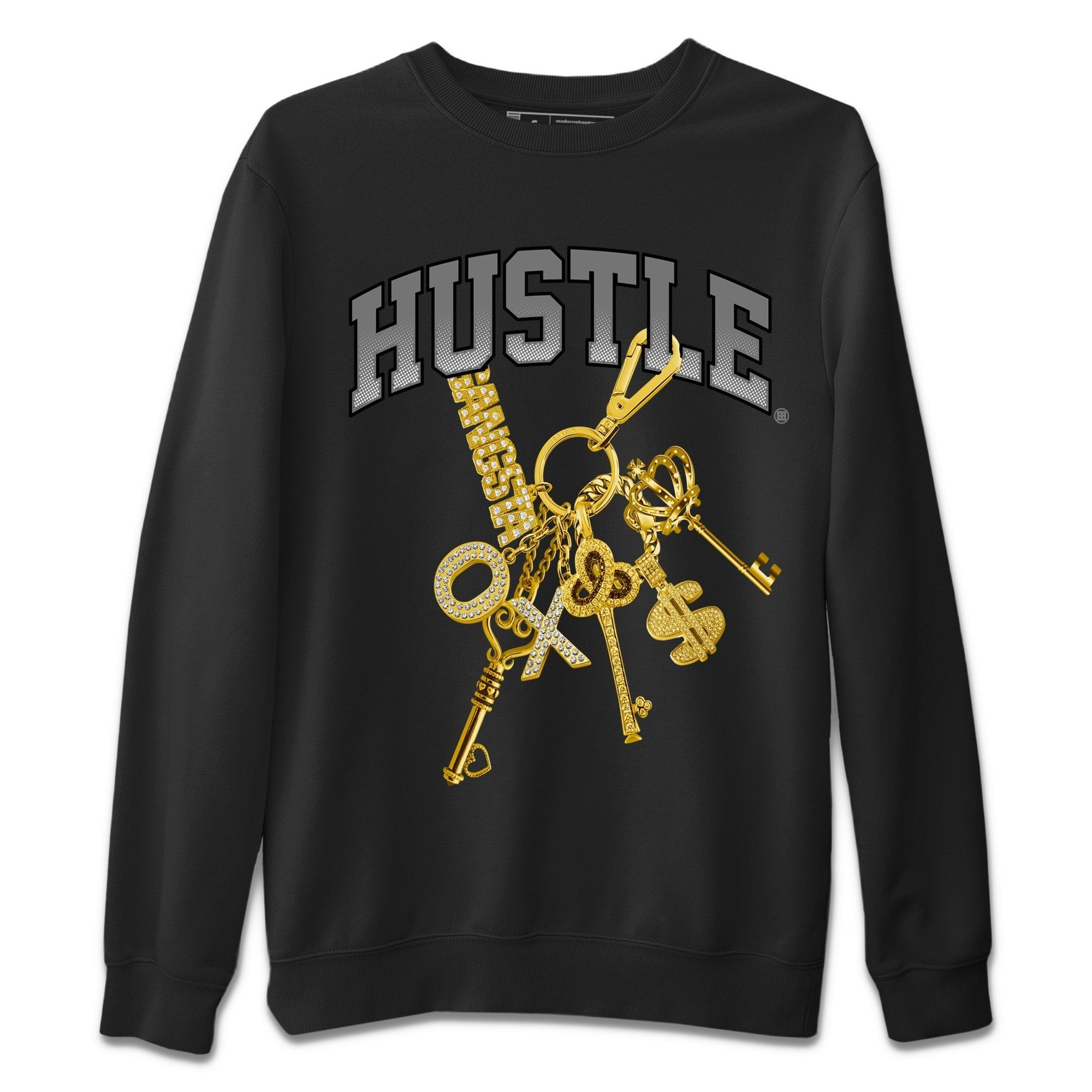 Gold Hustle Unisex Tops - Air Jordan 11 White Cement