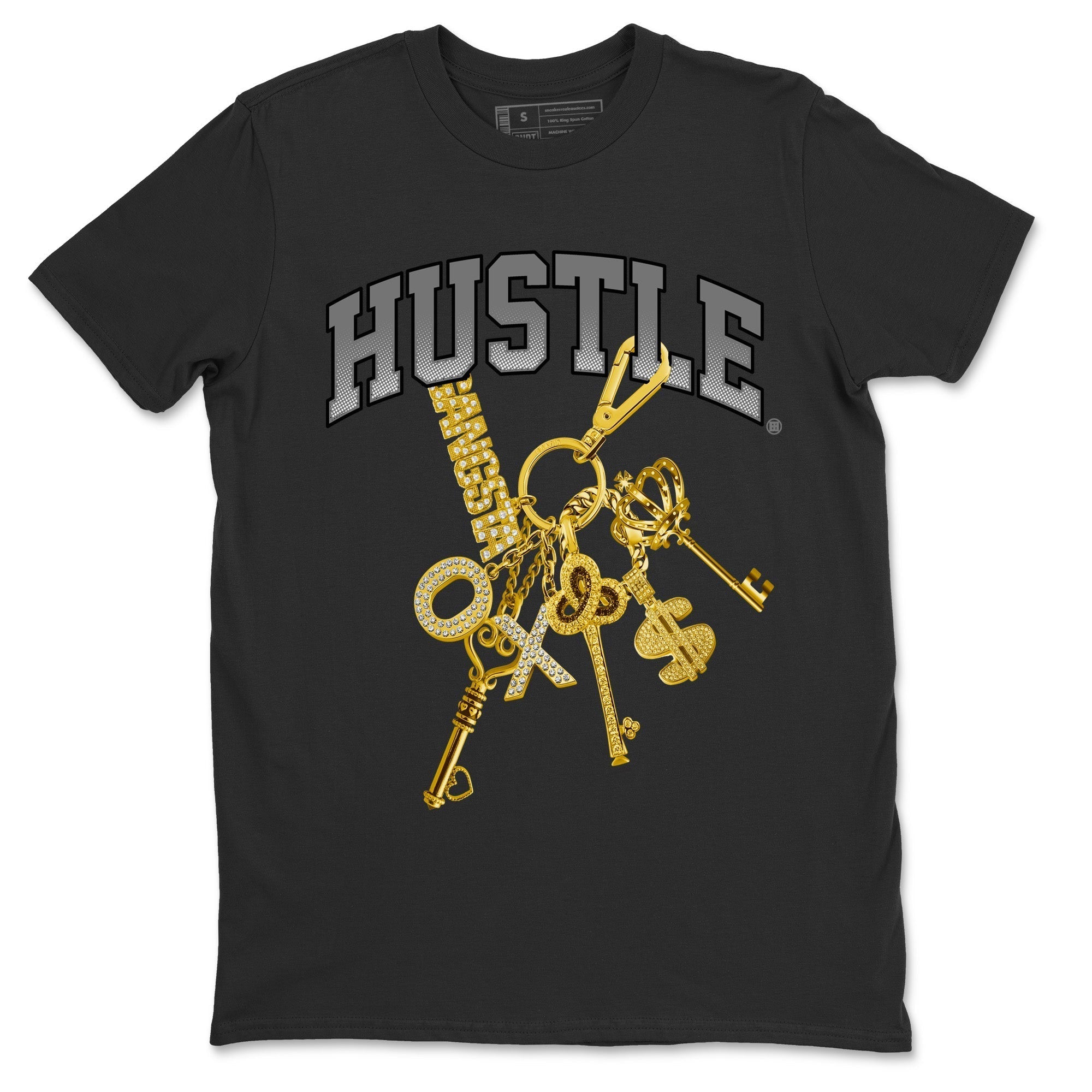 Gold Hustle Unisex Tops - Air Jordan 11 White Cement