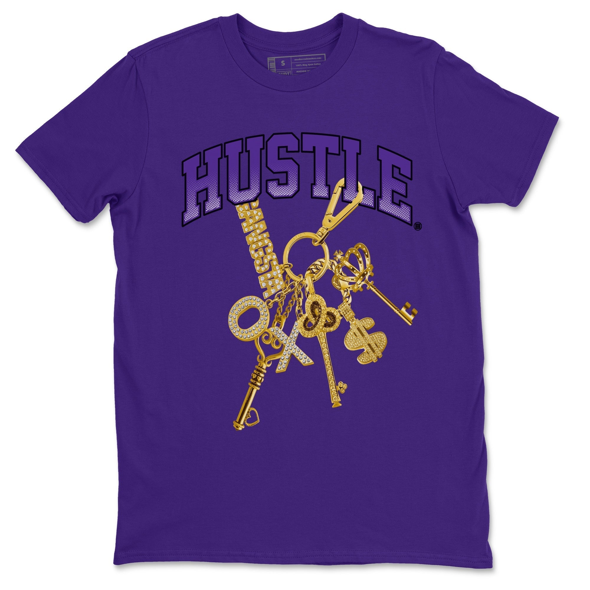 Gold Hustle Unisex Tops - Air Jordan 12 Field Purple