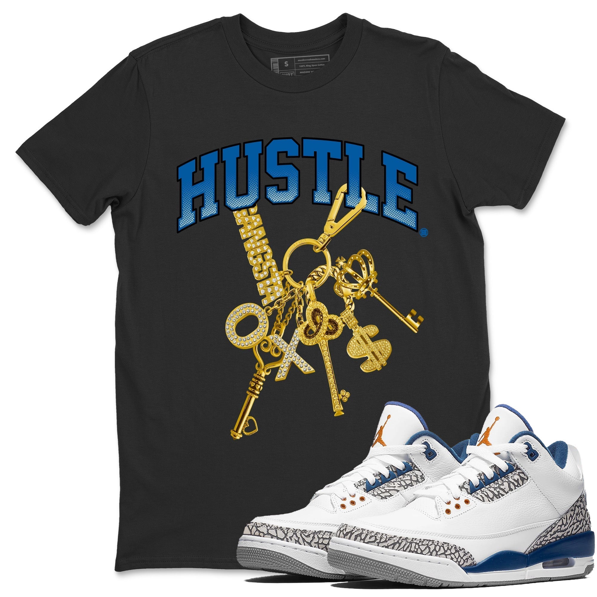 Gold Hustle Unisex Tops - Air Jordan 3 Wizards