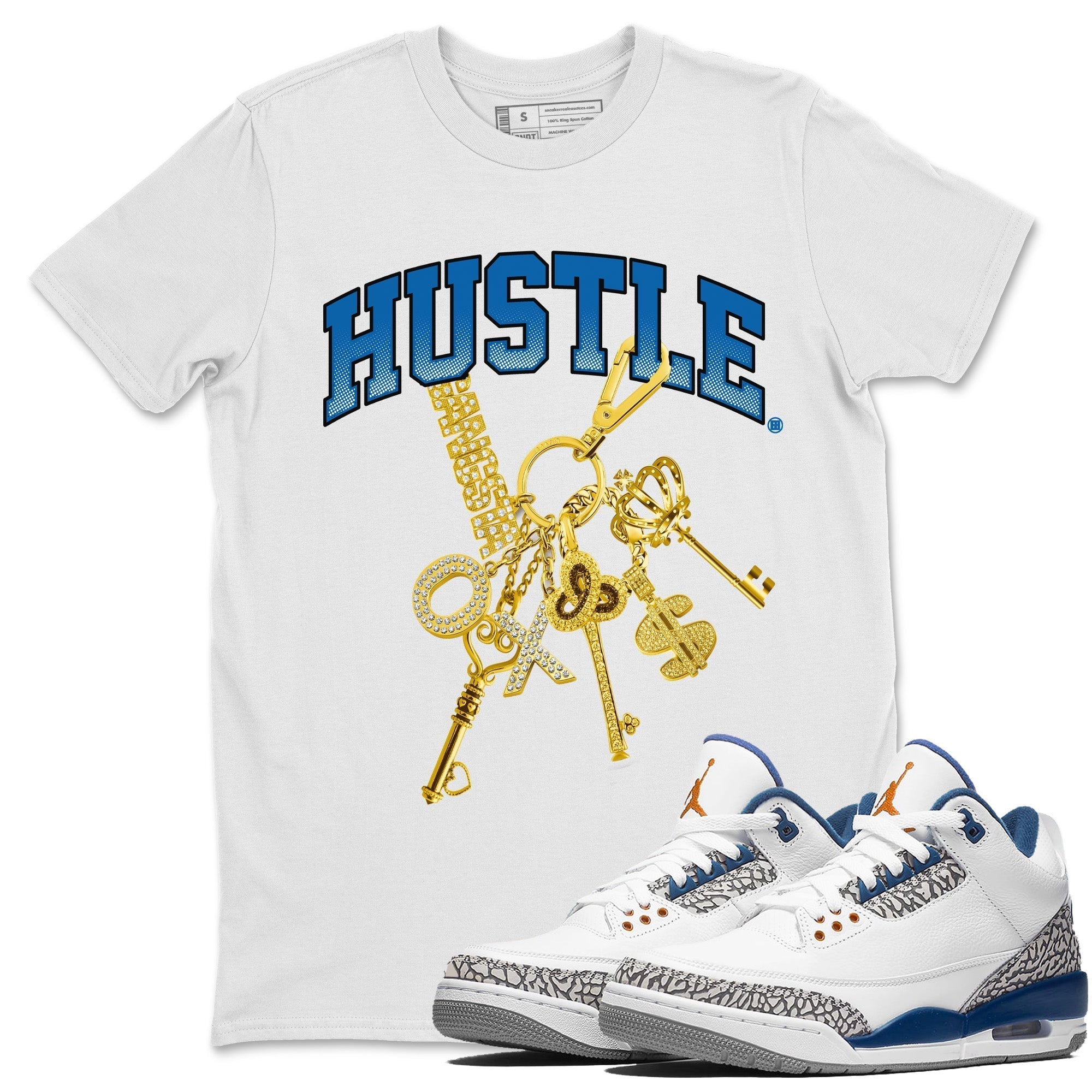 Gold Hustle Unisex Tops - Air Jordan 3 Wizards