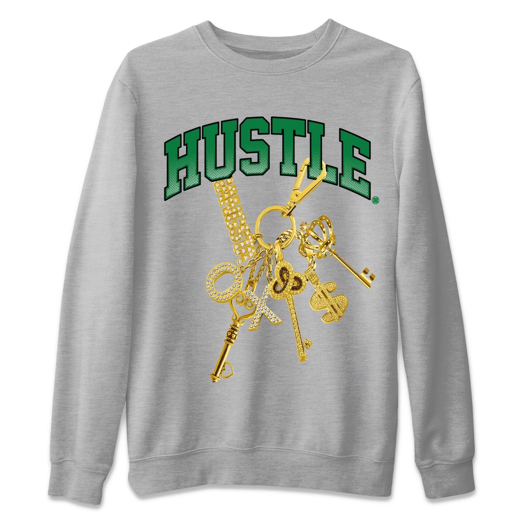Gold Hustle Unisex Tops - Air Jordan 4 Pine Green