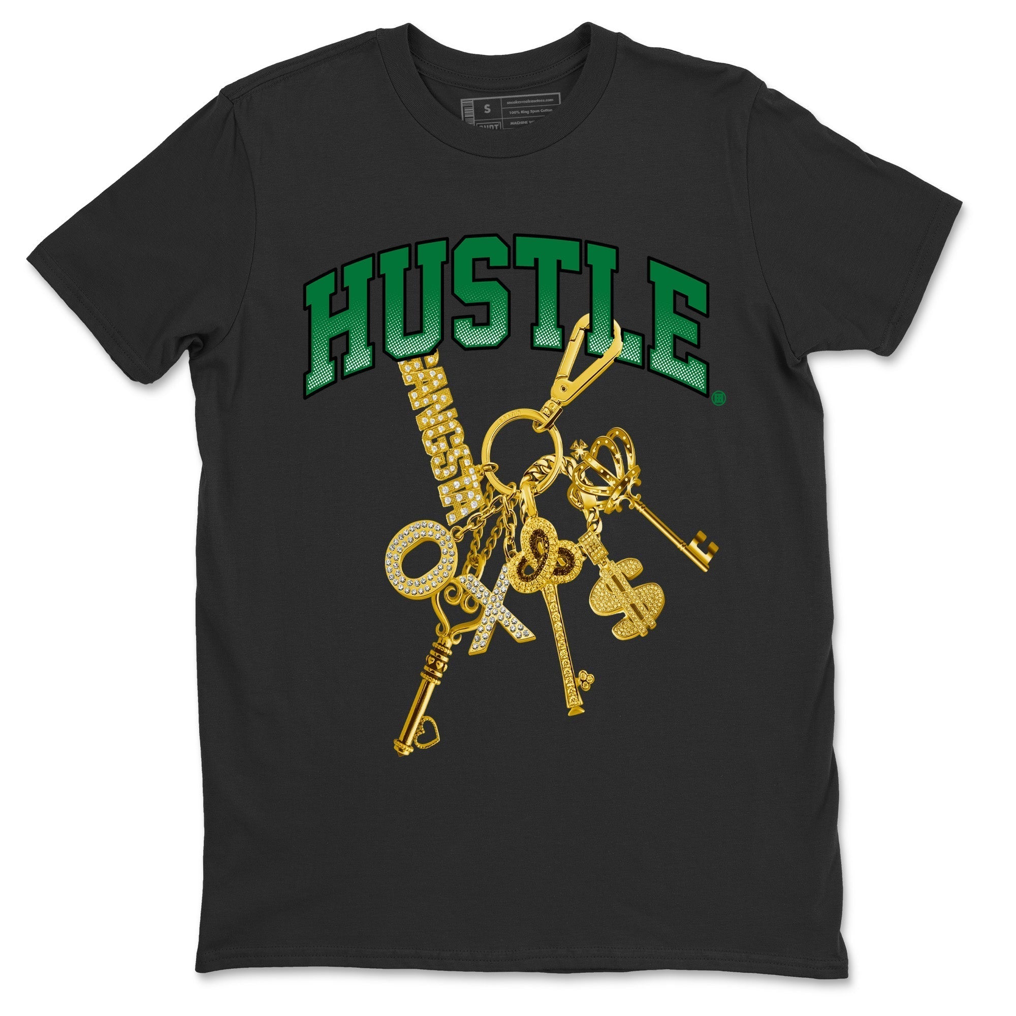 Gold Hustle Unisex Tops - Air Jordan 4 Pine Green