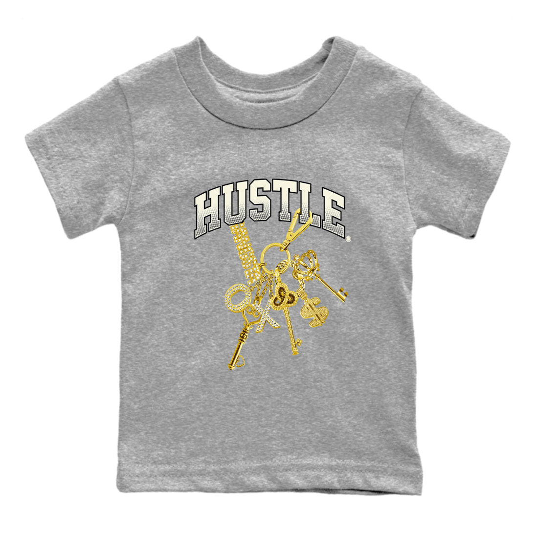 Gold Hustle snkmatch Tees Kids - Air Jordan 4 Sail 2024