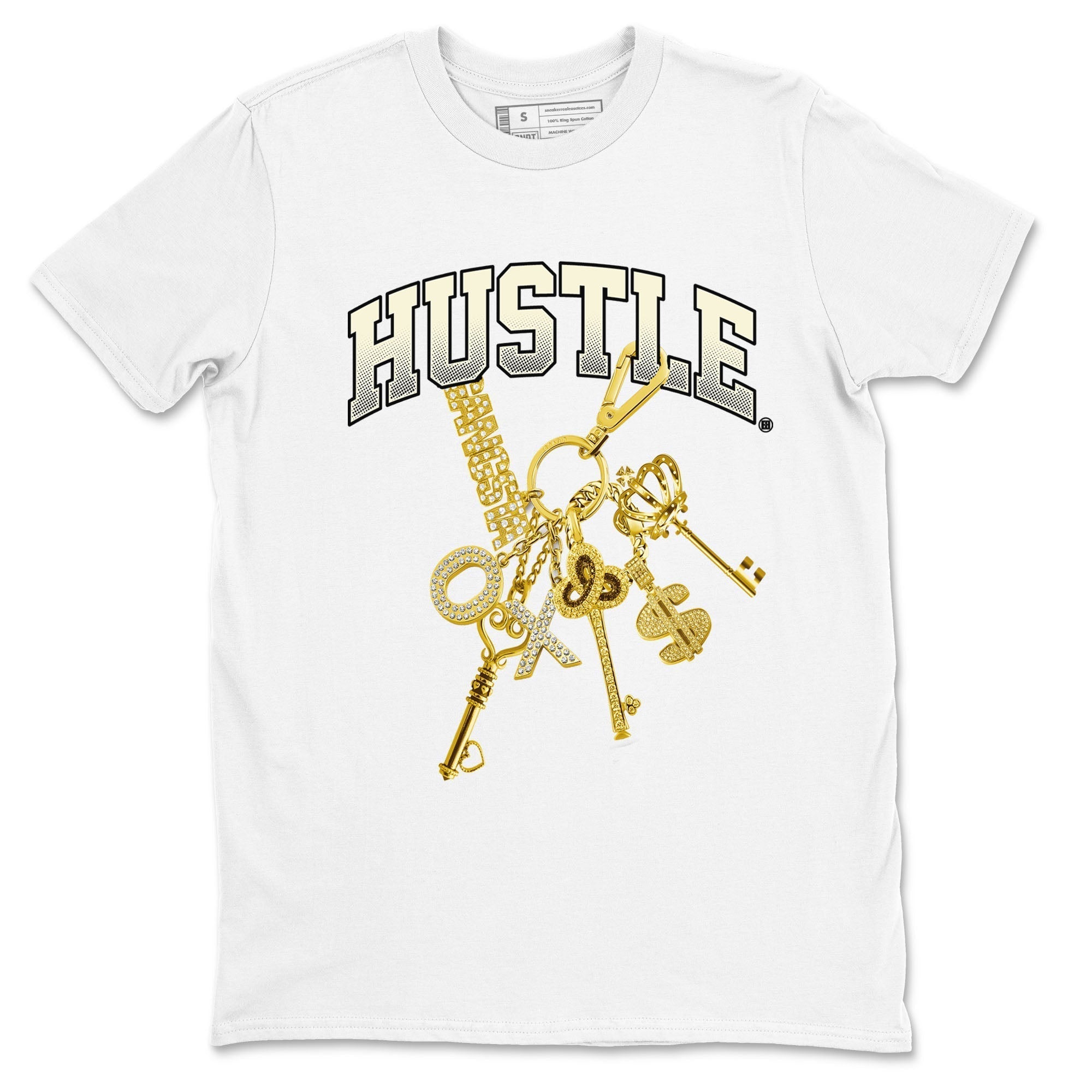 Gold Hustle snkmatch Tees - Air Jordan 4 Sail 2024