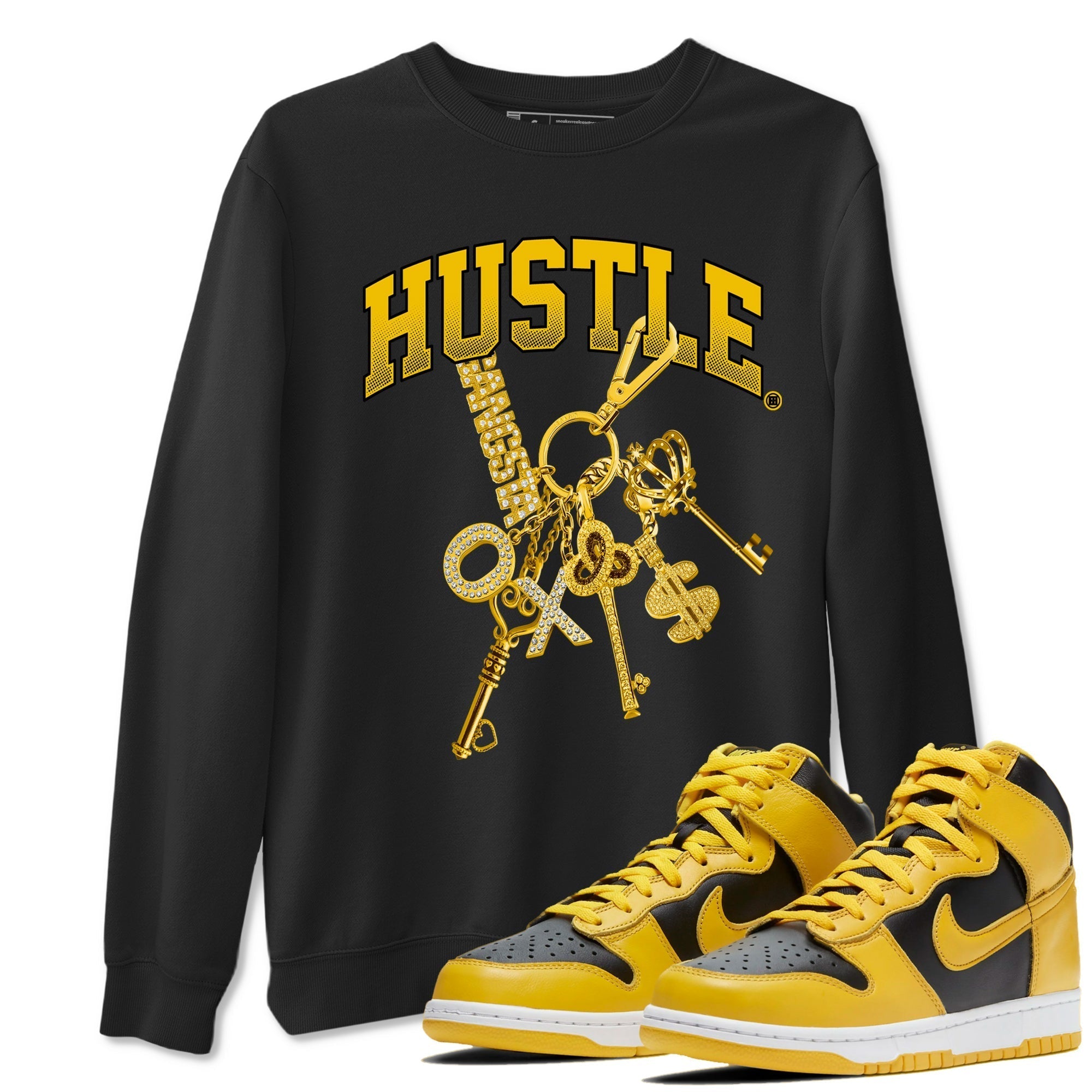 Gold Hustle snkmatch Tees - Dunk High Pollen