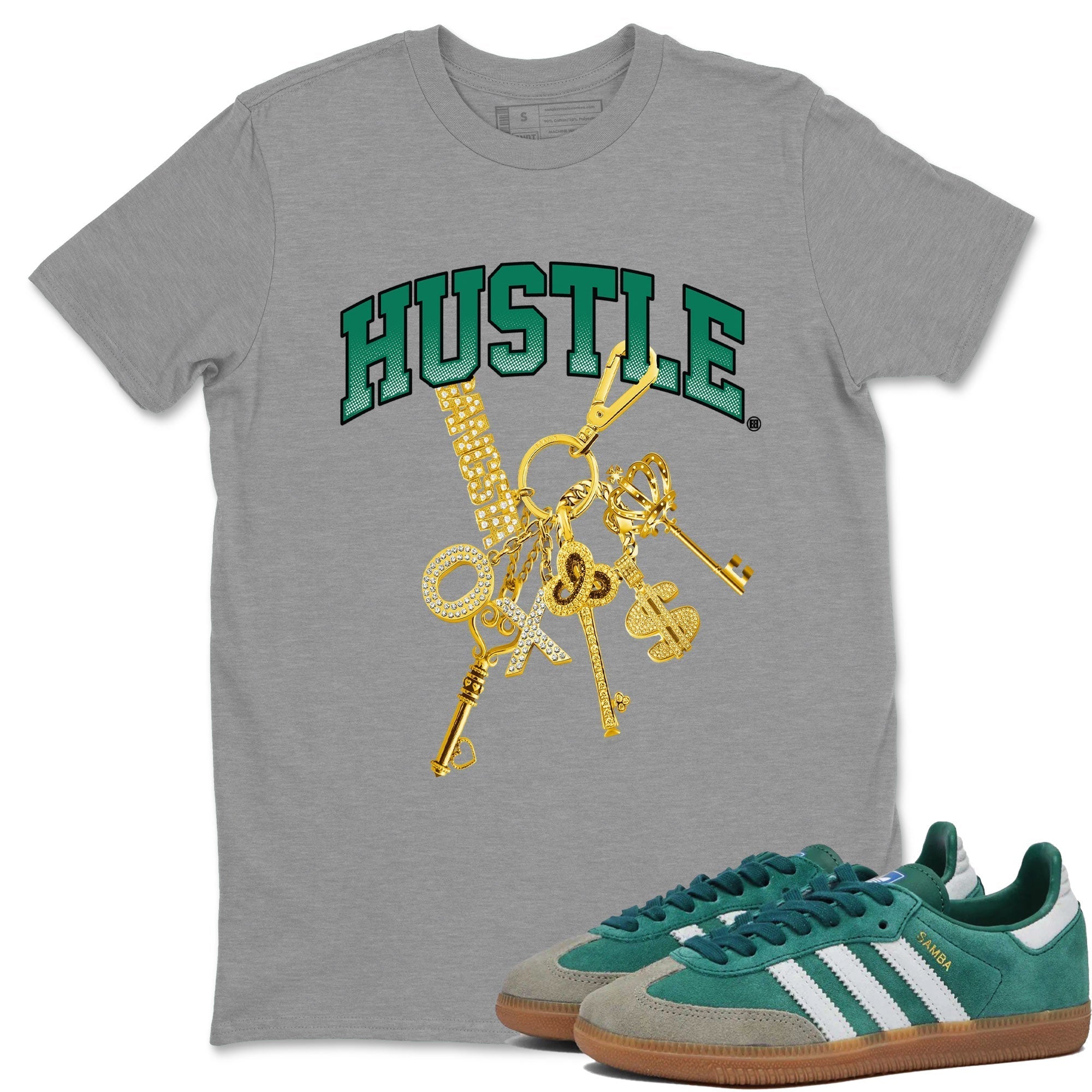 Gold Hustle snkmatch Tee - Samba Collegiate Green Gum