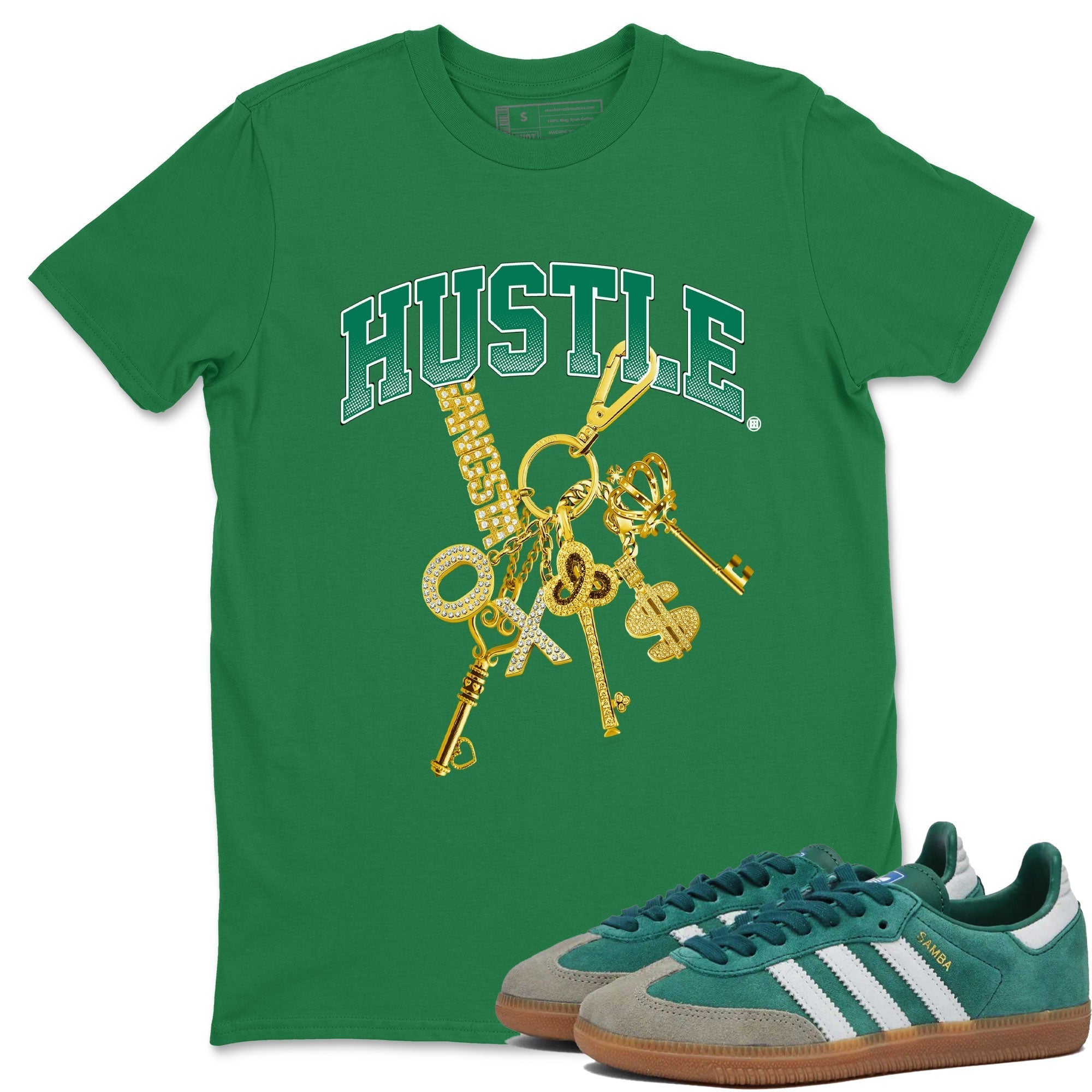 Gold Hustle snkmatch Tee - Samba Collegiate Green Gum