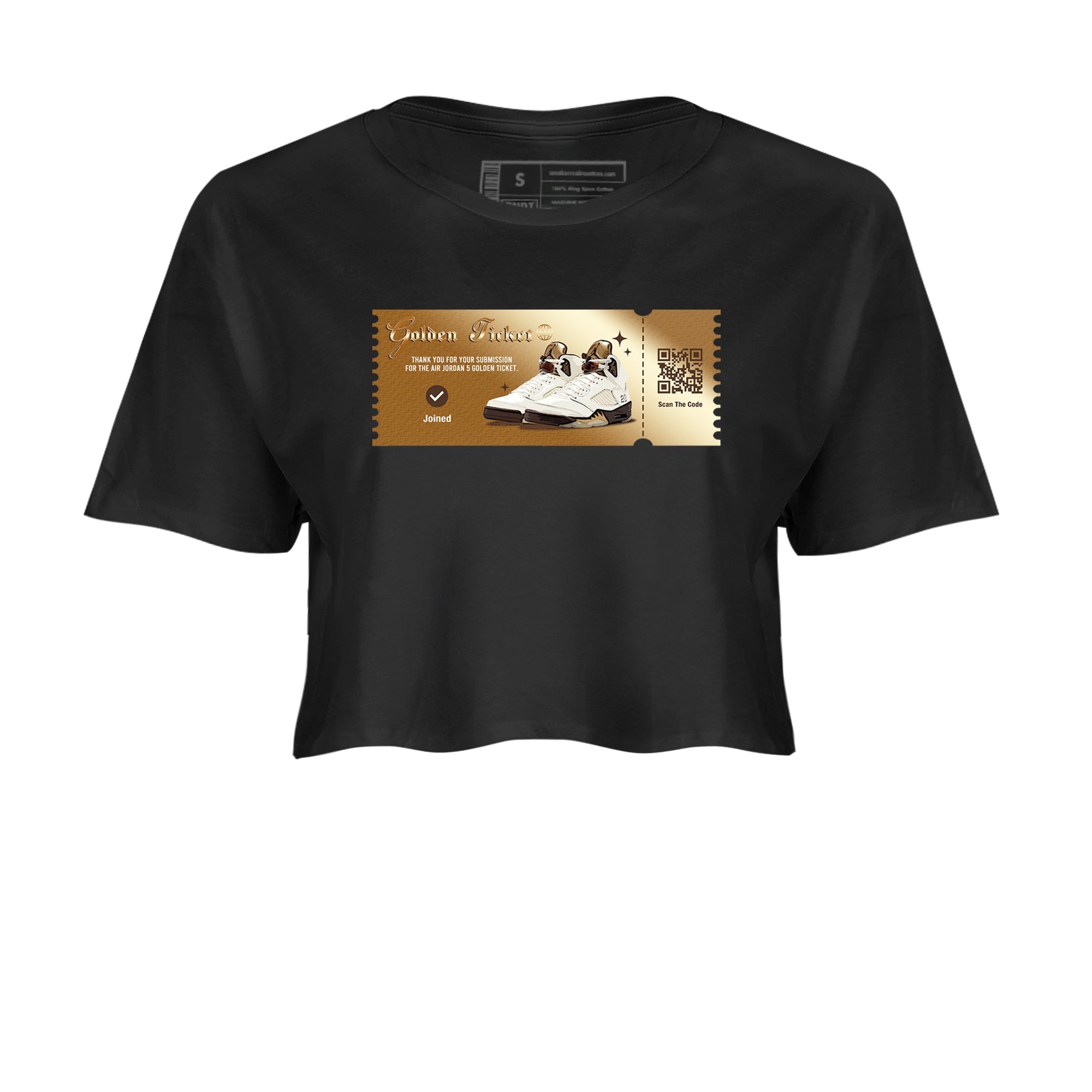Golden Ticket snkmatch Women's Top - Air Jordan 5 Golden Ticket