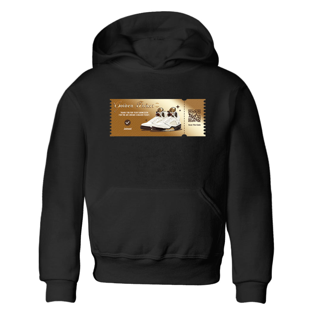 Golden Ticket snkmatch Tees Kids - Air Jordan 5 Golden Ticket