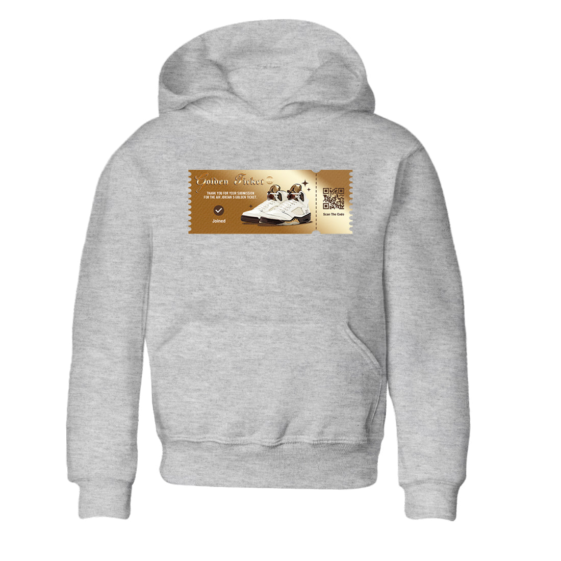 Golden Ticket snkmatch Tees Kids - Air Jordan 5 Golden Ticket