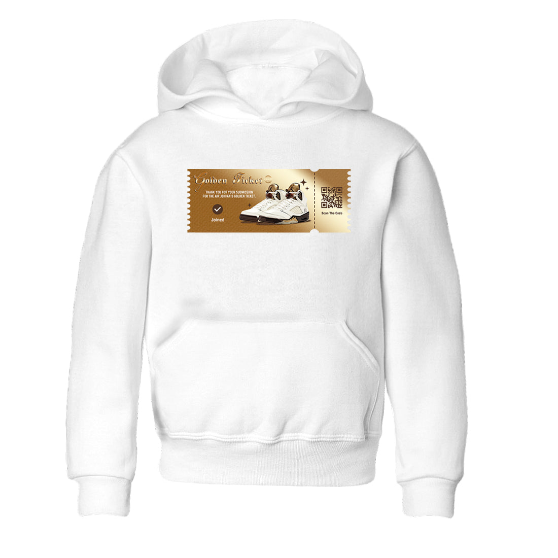 Golden Ticket snkmatch Tees Kids - Air Jordan 5 Golden Ticket