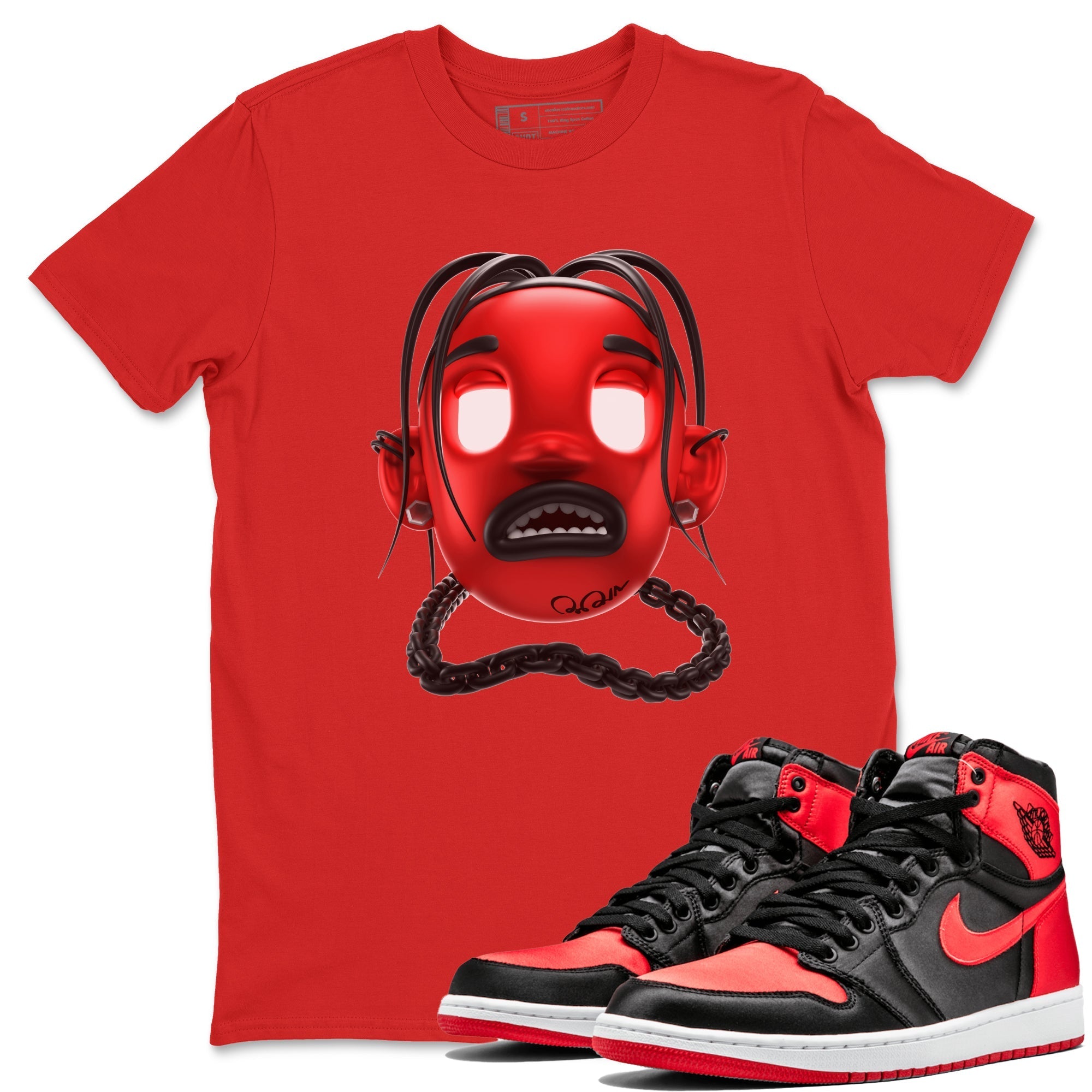 Goosebumps Boy Unisex Tops - Air Jordan 1 Satin Bred